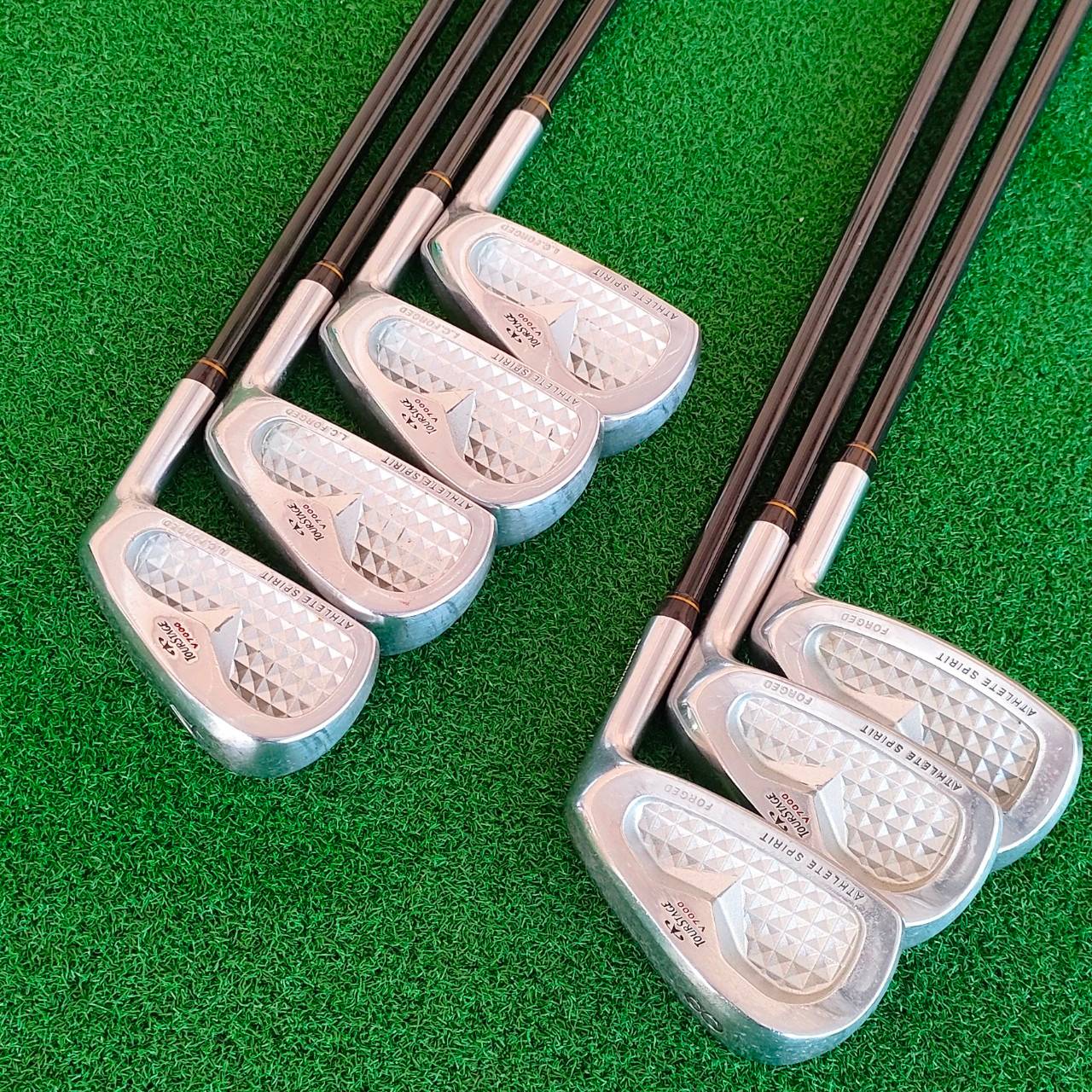 ชุดเหล็ก TOURSTAGE V7000 ATHLETE SPIRIT FORGED มีเหล็ก 4-9 เเละ PW ก้าน TOURSTAGE TDI-60H FLEX R สุดยอดเหล็ก FORGED พรีเมี่ยมตีง่าย จากประเทศญี่ปุ่น