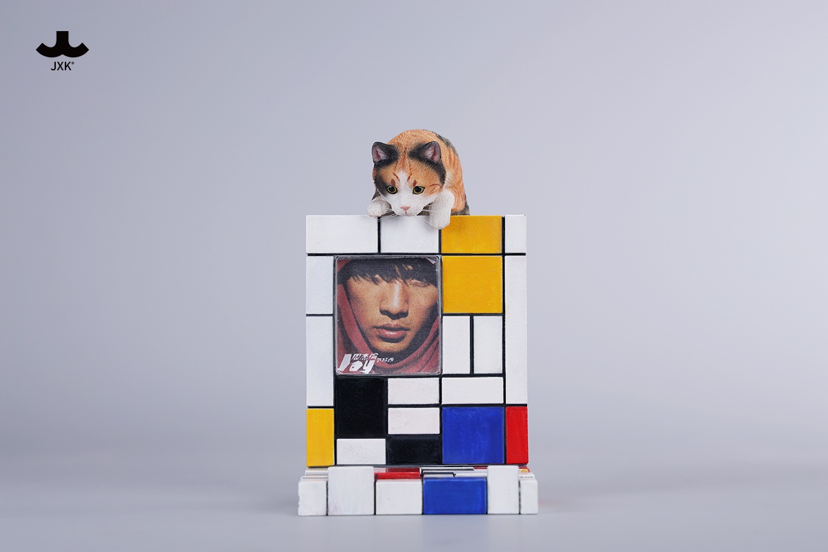[สั่งจอง]JXK 1/6 : Mondrian Wall-Climbing Cat Statue
