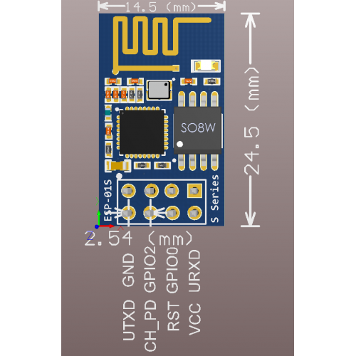 โมดูลไวไฟ ESP-01S wireless transparent transmission industrial grade ESP8266 serial to WiFi module