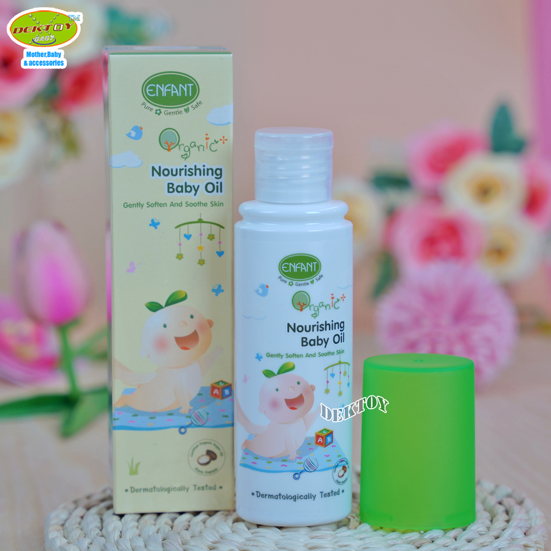 Enfant อองฟองต์ เบบี้ออยล์ ออยล์บำรุงผิวสำหรับเด็ก สูตรอ่อนโยน ปริมาณ 100 มล.