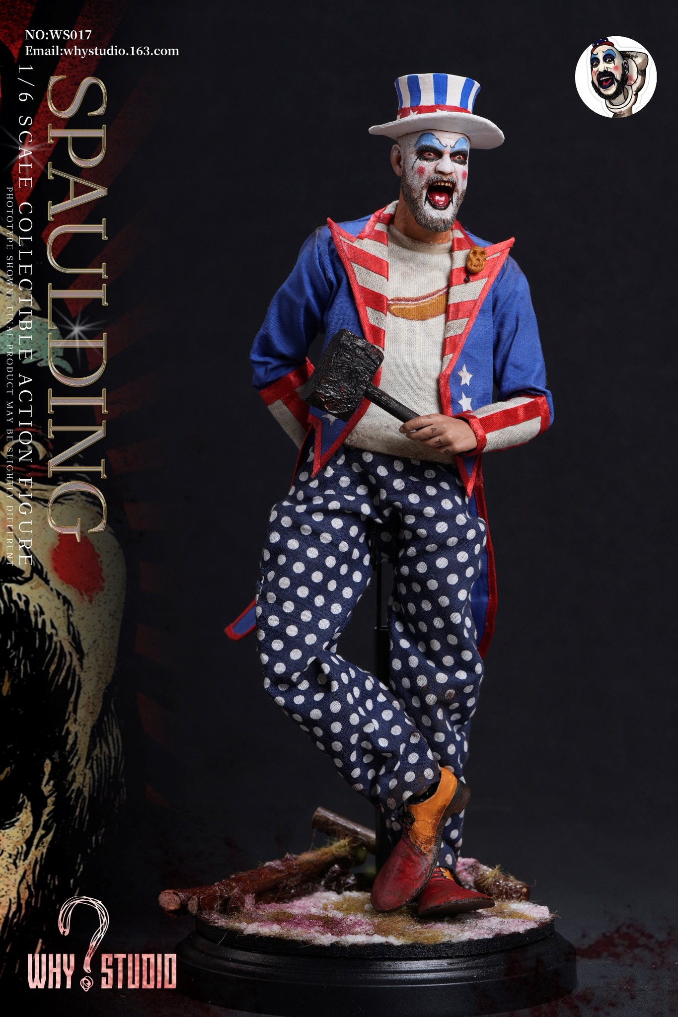 [สั่งจอง] WHY STUDIO WS017 1/6 : captain Spaulding