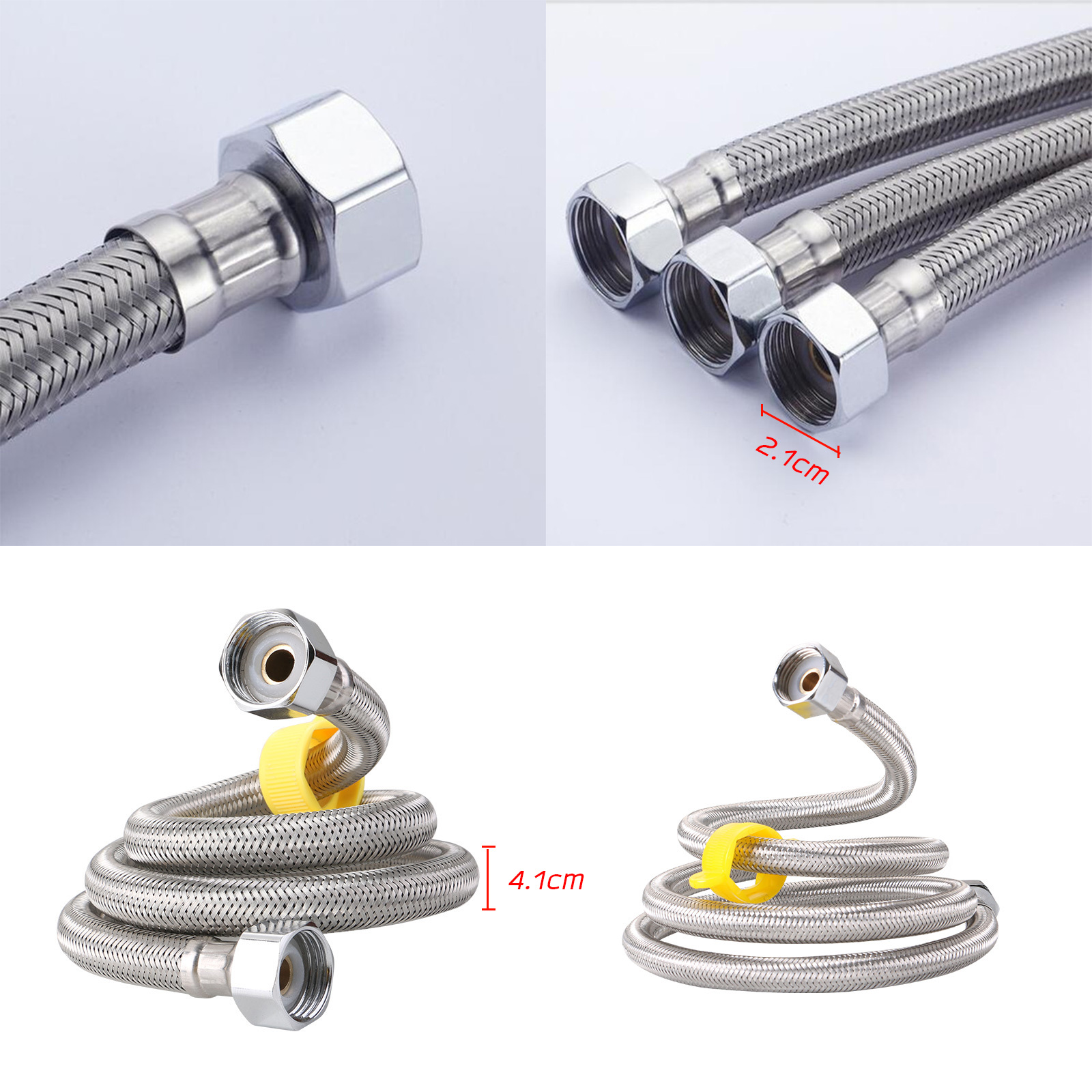 🔥Sale ลดราคา🔥 สายน้ำดี ท่อน้ำดี สแตนเลส304 แพ็ค2เส้น/1เส้น เกรดพรีเมี่ยม มีหลายขนาดให้เลือก สินค้าราคาประหยัด คุณภาพได้มาตรฐาน