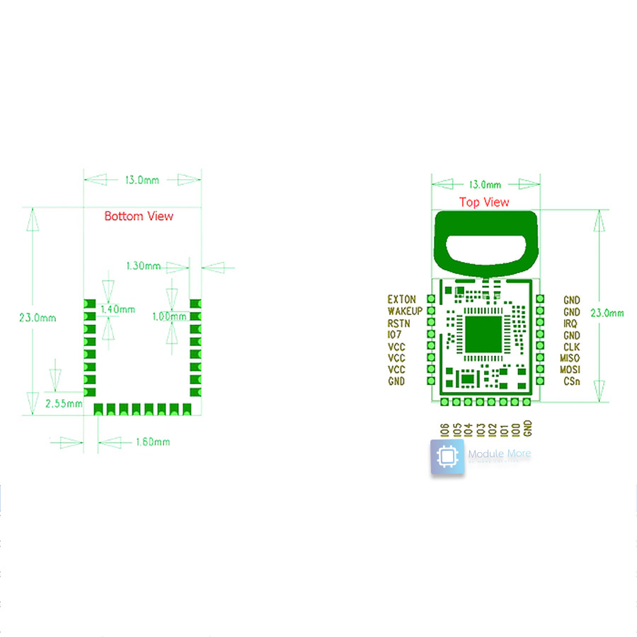 UWB BU01 indoor positioning module ultra-broadband short-range high-precision ranging module BU01