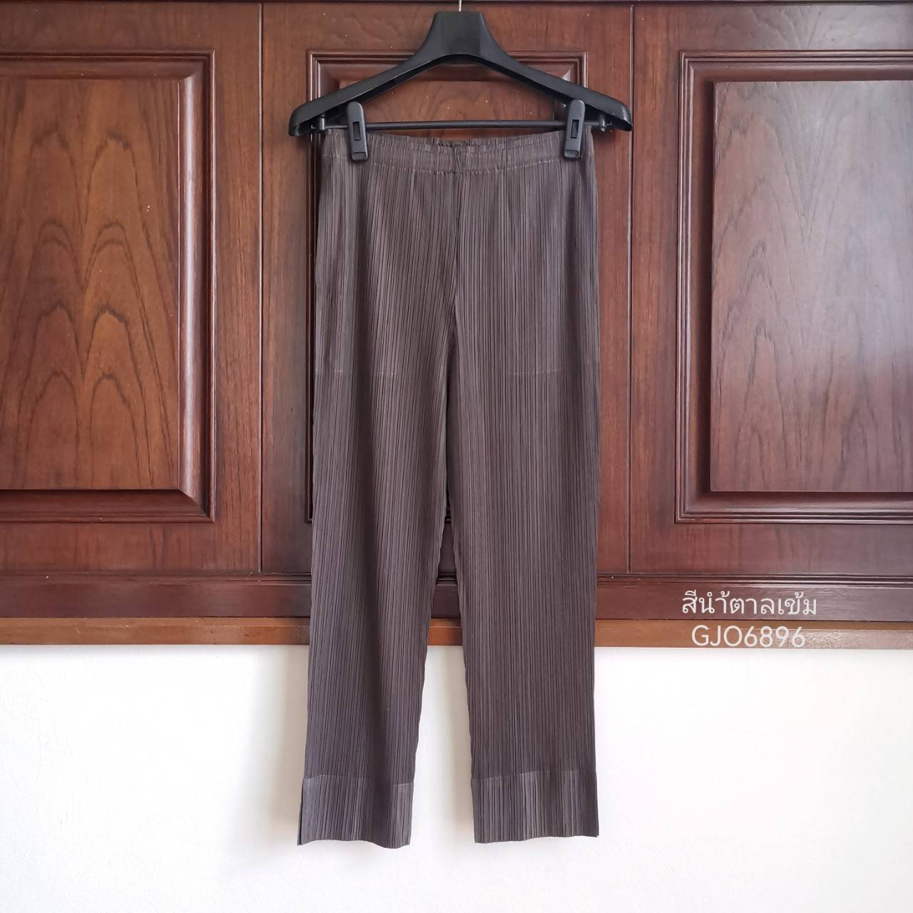 ยาว 34นิ้ว!! 2MUAY BASIC รุ่น GJO6896 SLIM FIT PLEATED PANTS กางเกงผู้หญิง กางเกงอัดพลีท 14สี FREE SIZE
