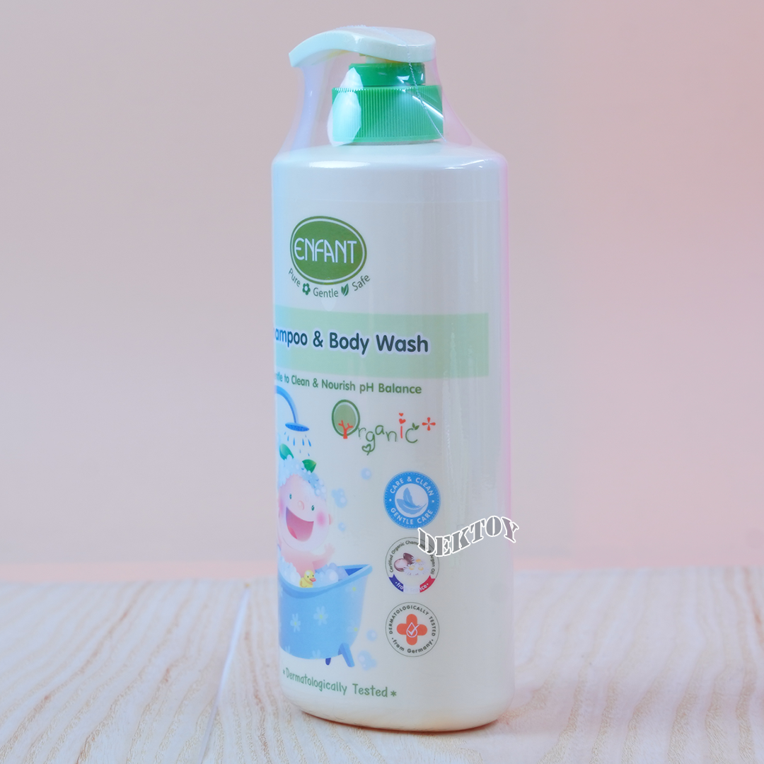 Enfant อองฟองต์แชมพูและครีมอาบน้ำORGANIC SHAMPOO & BODYWASH ใช้ได้ตั้งแต่แรกเกิด 500มล.