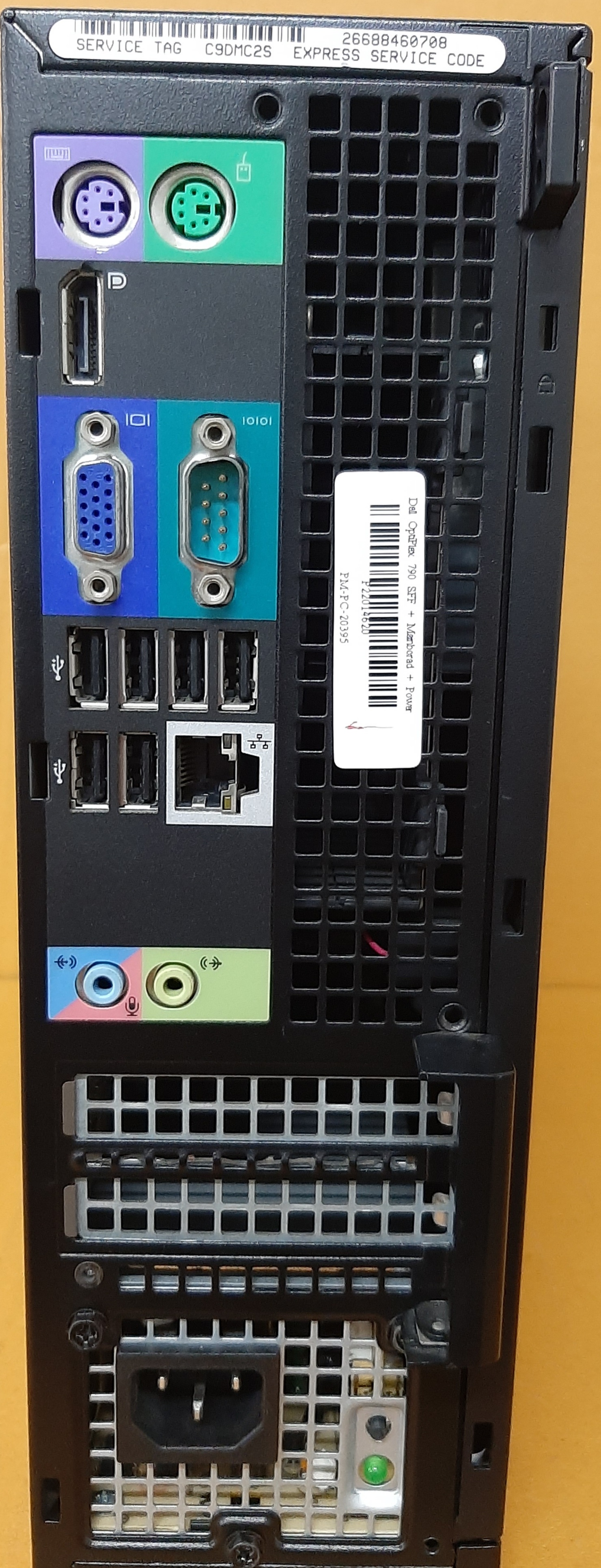 พีซีมือสอง สภาพดี ประกันร้าน 1 ร้าน Dell OptiPlex 790 SFF Gen2 (i7-2600 Ram8GB SSD120GB)