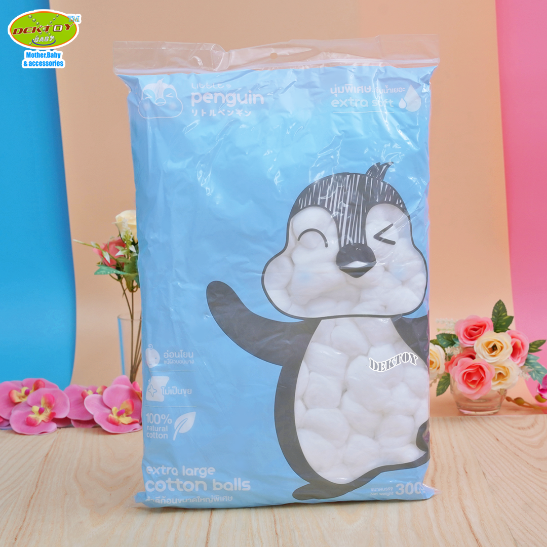 Little penguin ลิตเติ้ลเพนกวิน สำลีก้อนขนาดใหญ่พิเศษ300กรัม