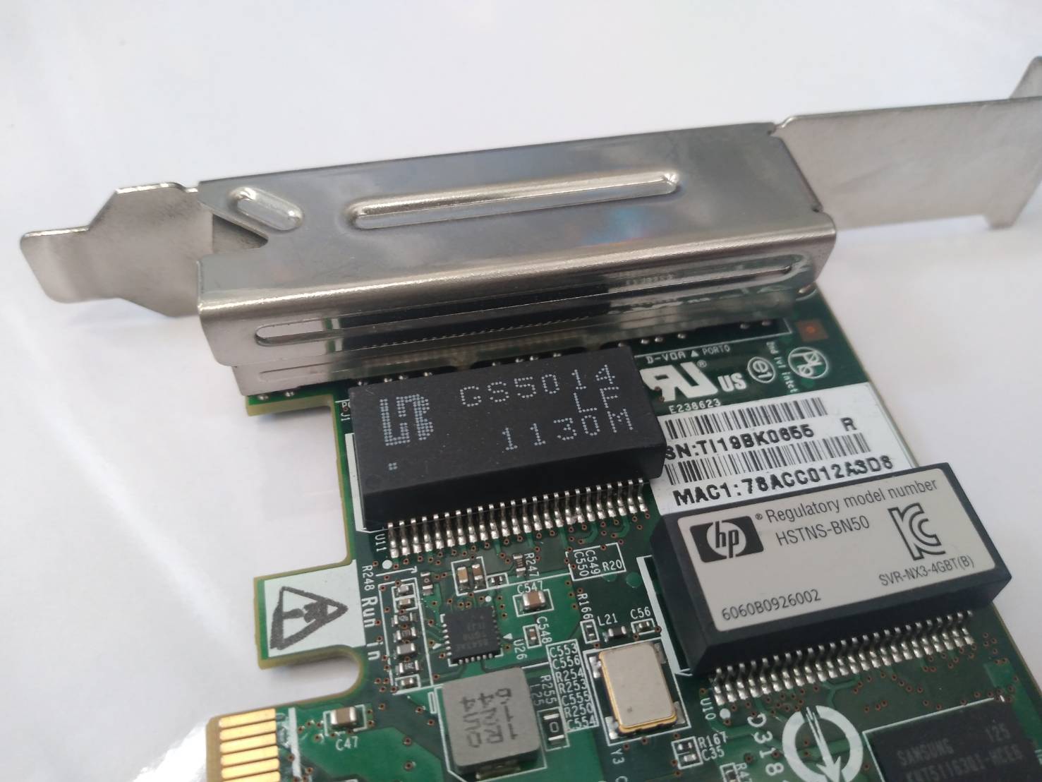 HP NC375T Quad Port PCIe Gigabit Server Network Card 539931-001 491176-001 ขายาว