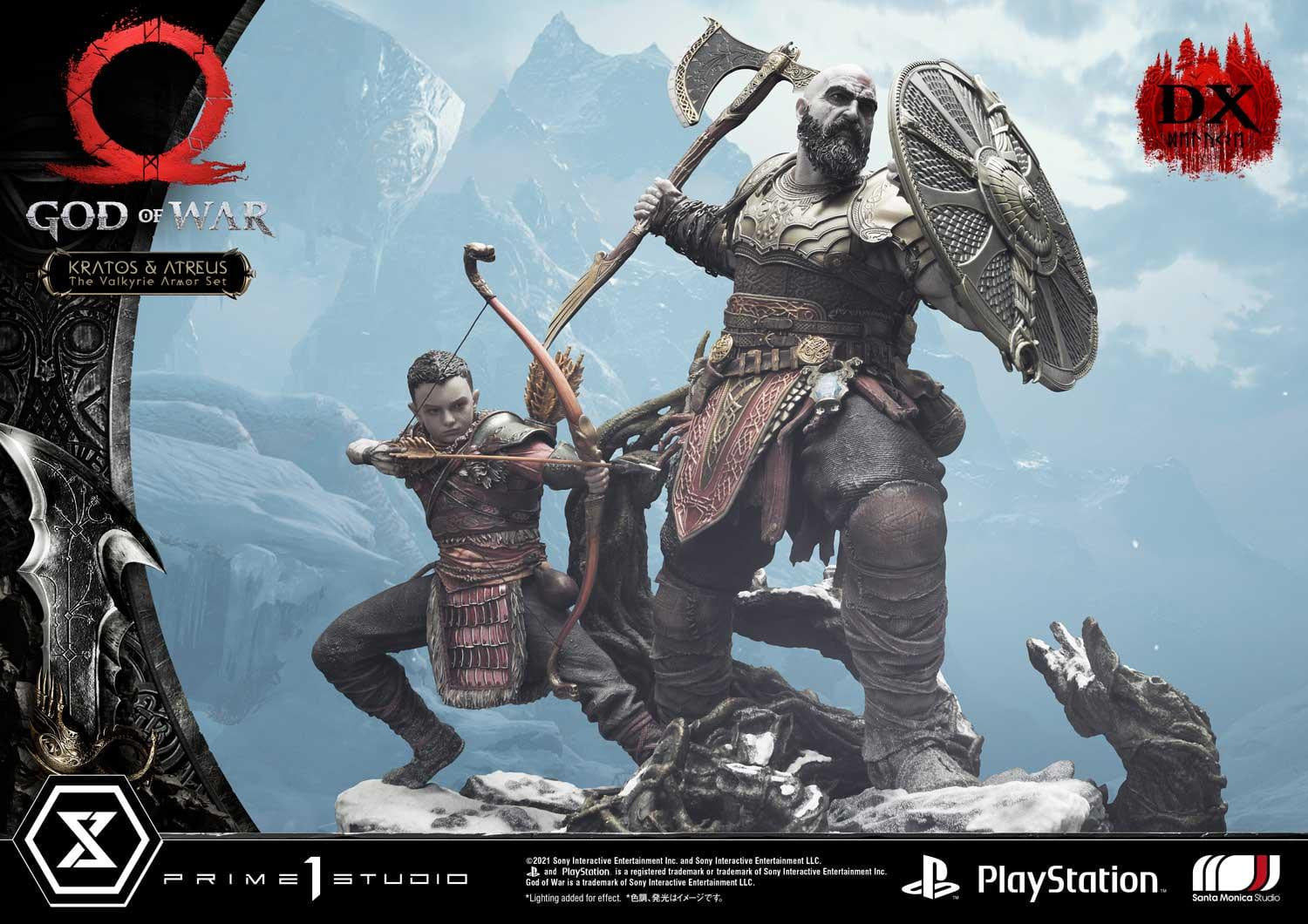 [สั่งจอง]Prime 1 Studio UPMGOW-03DX 1/4 : God of War - Kratos & Atreus The Valkyrie Armor Set (Deluxe Version)