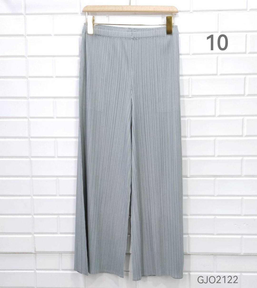 ปรับราคาลง20%!! ยาว 35.5นิ้ว!! 2MUAY รุ่น GJO2122 กางเกงผู้หญิง กางเกงพลีทคุณภาพ 6สี FREE SIZE LOOSE STRAIGHT PLEATED PANTS
