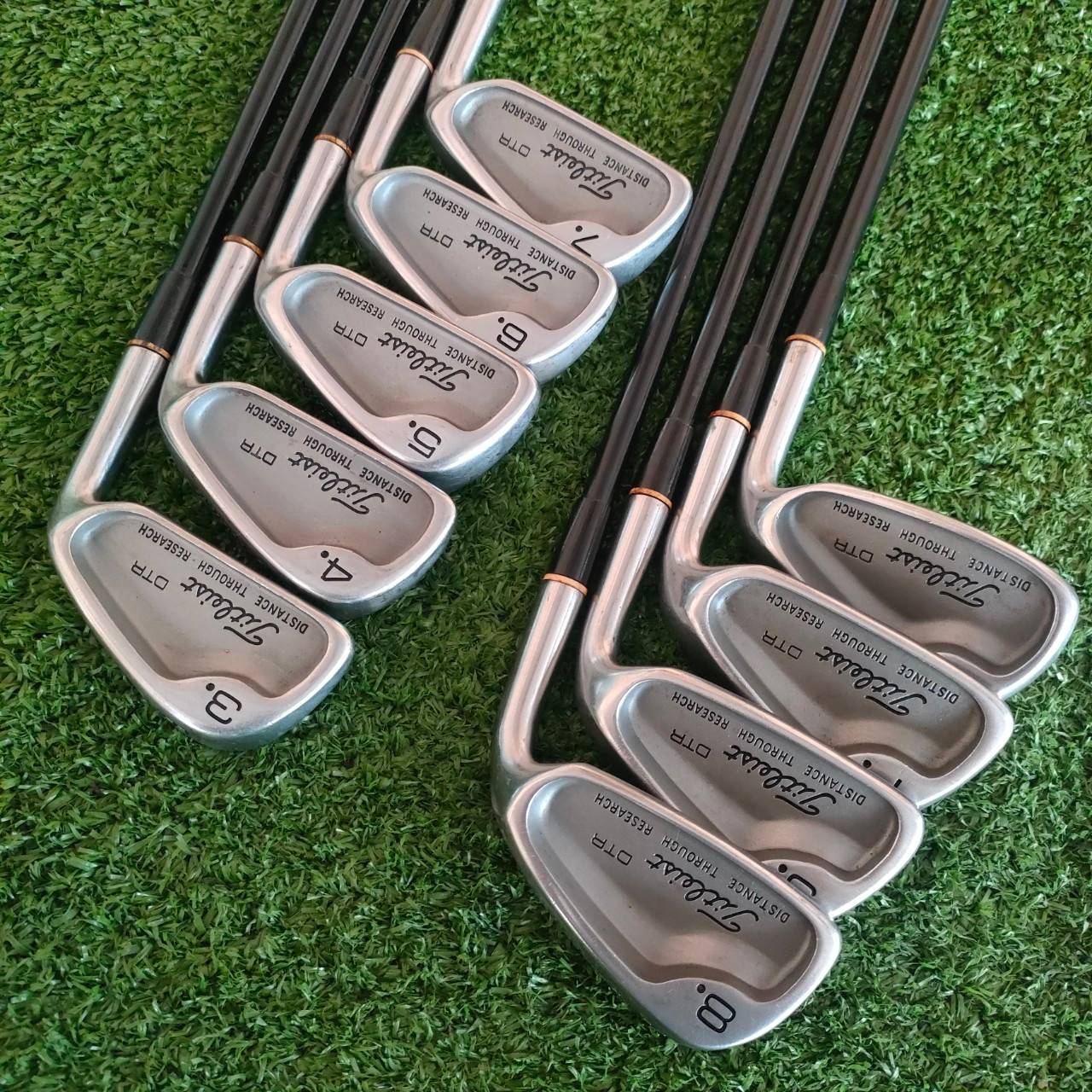 ชุดเหล็ก TITLEIST DTR มีเหล็ก 3-9 เเละ PW SW ก้าน MR-307 FIRM ( SR ) DISTANCE THROUGH RESEARCH ตีไกลมาก ด้วนสุดยอดเทคโนโลยี!! ไม้กอล์ฟมือสอง ของแท้ BY NakaraLuxurious