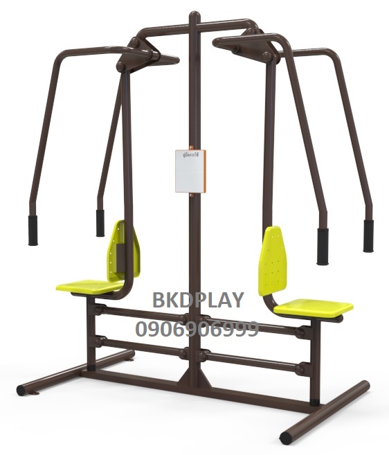 เครื่องบริหารกล้ามเนื้อแขน-หัวไหล่ (แบบดันยกตัวคู่) เครื่องออกกำลังกาย, กลางแจ้ง, ลานกีฬา, อเนกประสงค์, สนามกีฬา ผลิตในไทย สั่งทำตามสีที่ต้องการได้