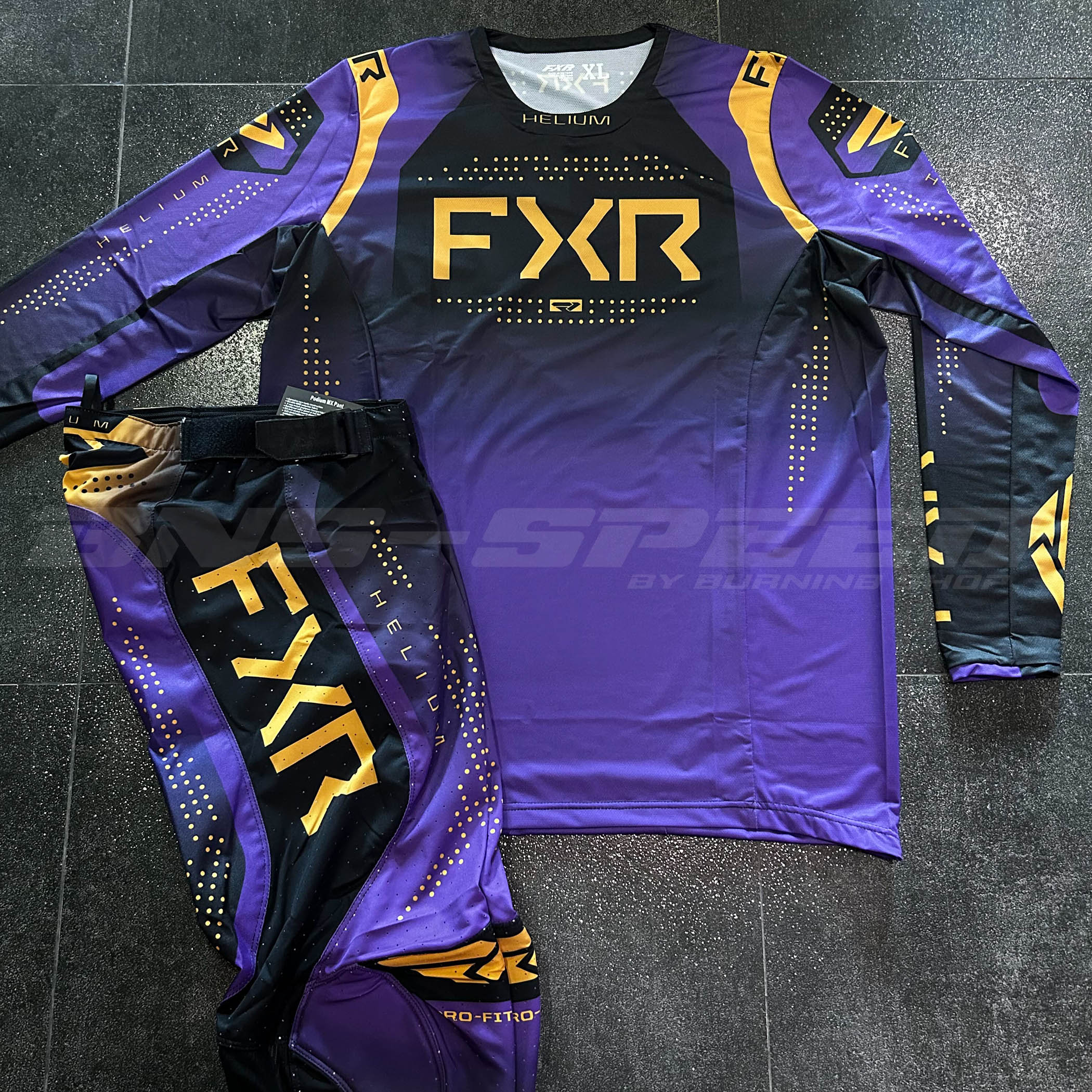 ชุดวิบากลาย FXR สีม่วง