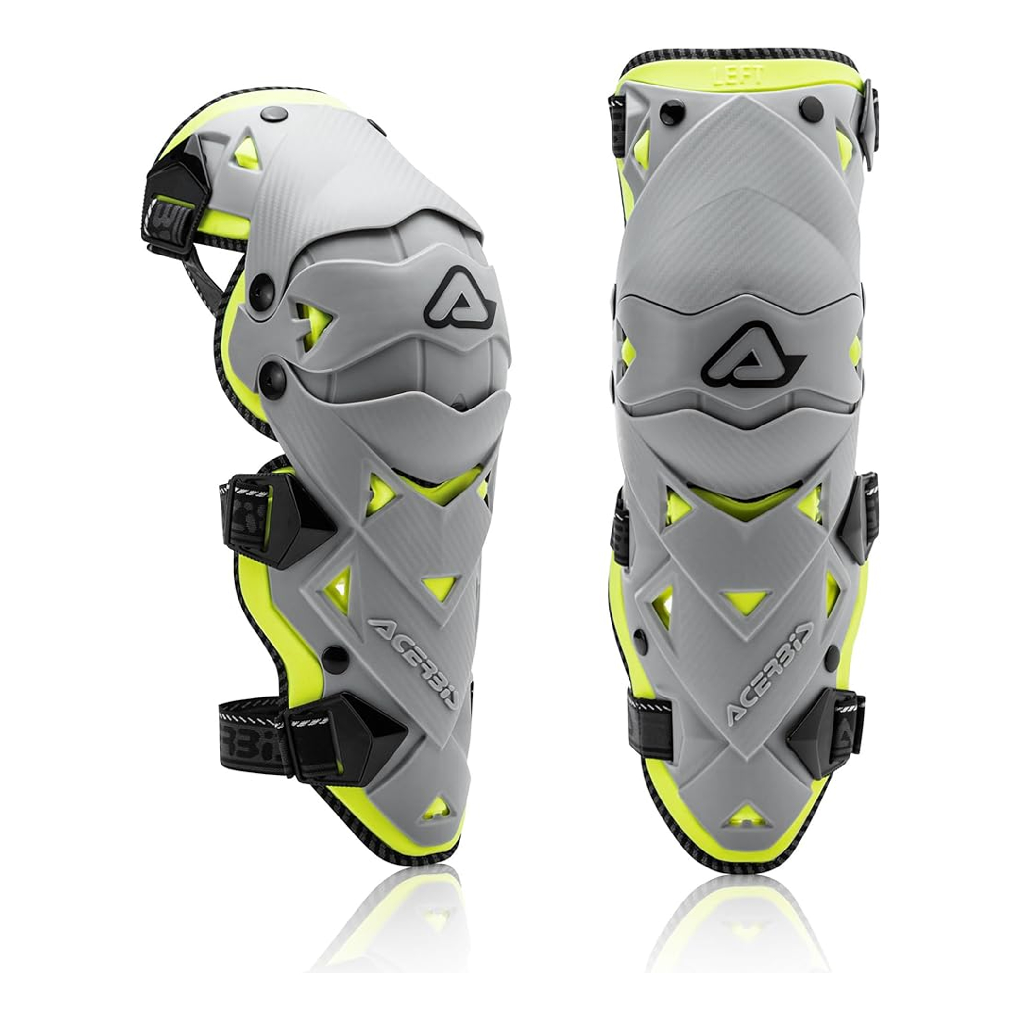 การ์ดเข่า Acerbis Impact EVO 3.0 Knee Guards Grey/Yellow