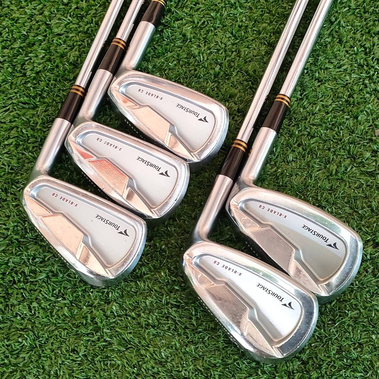 ชุดเหล็ก TOURSTAGE X-BLADE CB มีเหล็ก 6 - 9 เเละ PW ก้าน N.SPRO 950 GH FLEX S ก้านเหล็กพรีเมี่ยม น้ำหนักเบา ไม้กอล์ฟมือสอง ของแท้ BY NakaraLuxurious