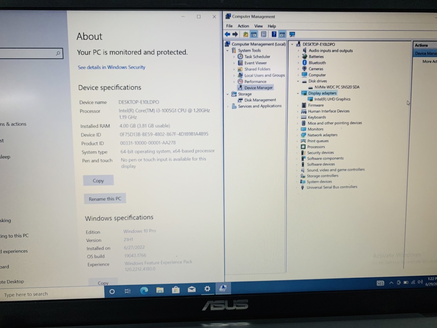 โน้ตบุ๊ค Notebook Asus X509JA-EJ140T - 15.6 inch