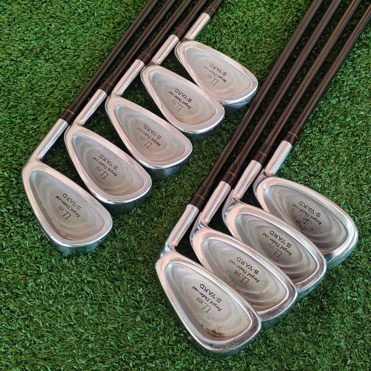 ชุดเหล็ก S-YARD U.101 FORGED มีเหล็ก 3-9 เเละ PW SW ก้าน NEW DESIGNED FLEX R เหล็ก FORGED UNDERCUT เหล็ก สุดยอดคลาสสิค ทั้งนุ่ม และแม่นยำ ไม้กอล์ฟมือสอง ของแท้ BY NakaraLuxurious