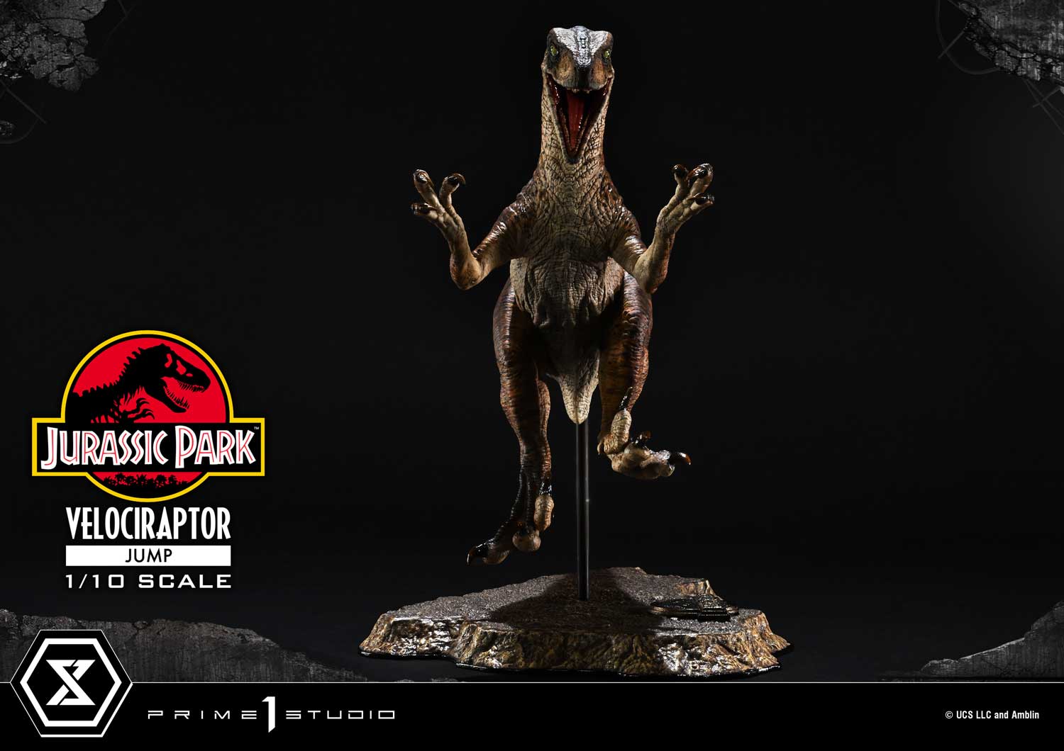 [สั่งจอง] Prime 1 Studio PCFJP-06 : Velociraptor Jump (Jurassic Park)