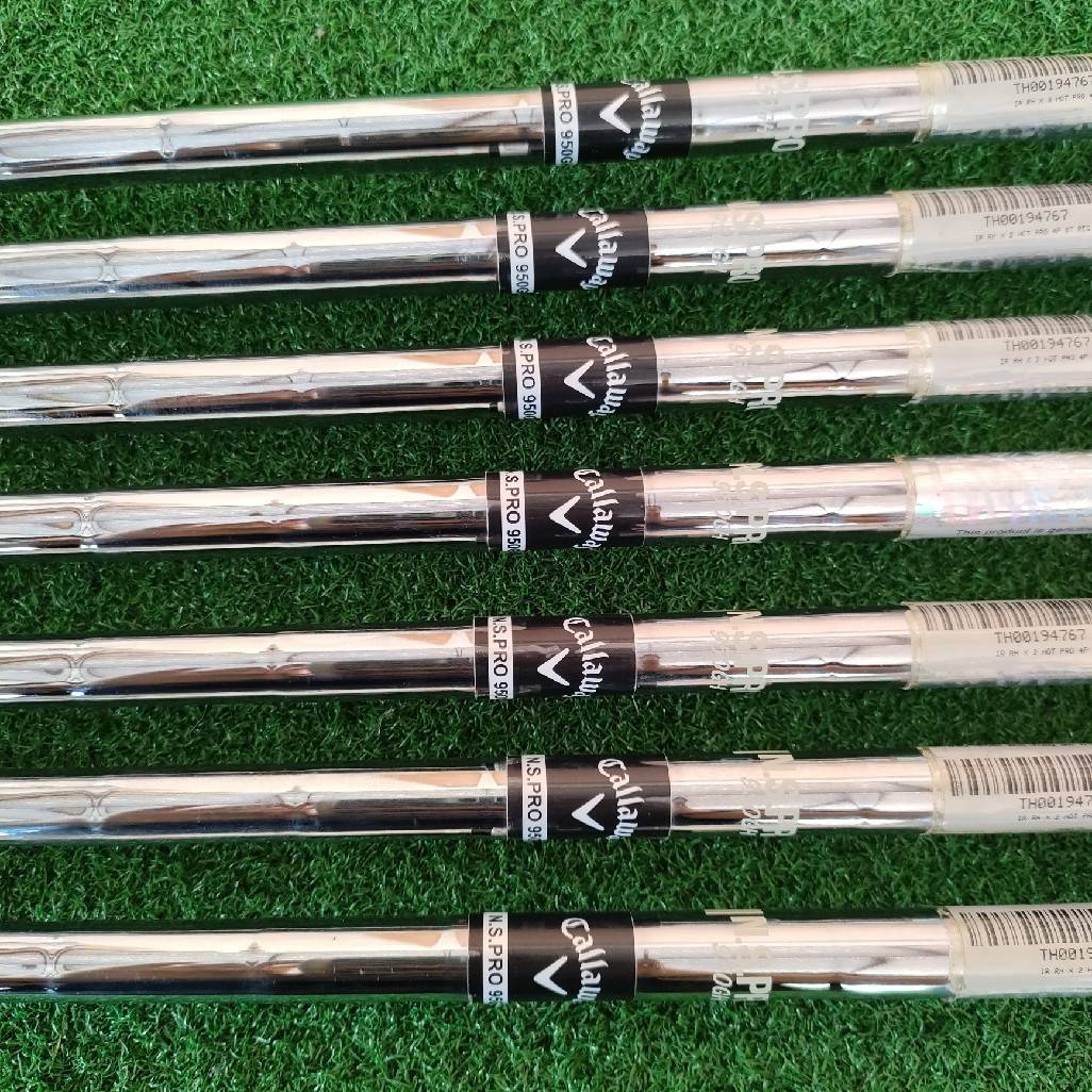 ชุดเหล็ก CALLAWAY X2 HOT PRO มีเหล็ก 4 - 9 PW ทั้งหมด 7 ชิ้น ก้าน N.S.PRO 950GH FLEX R สภาพสวยเดิมมากๆ