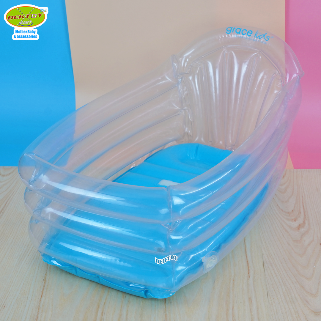 Gracekids เกรซคิดส์ อ่างอาบน้ำ เป่าลมสำหรับเด็ก แถมสูบลมแบบเหยียบ