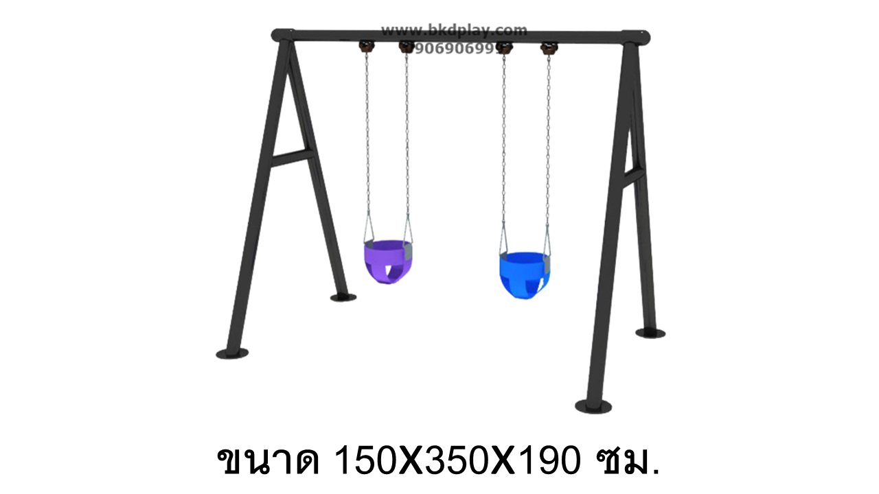 ชิงช้า 2 ที่นั่ง/สำหรับเด็กเล็ก ปรับใหม่ตามมาตรฐาน มอก,เครื่องเล่นสนาม กลางแจ้ง เหล็ก,ชิงช้า,OutdoorPlayground, ราคาโรงงาน สินค้าสั่งทำ 10-20 วัน