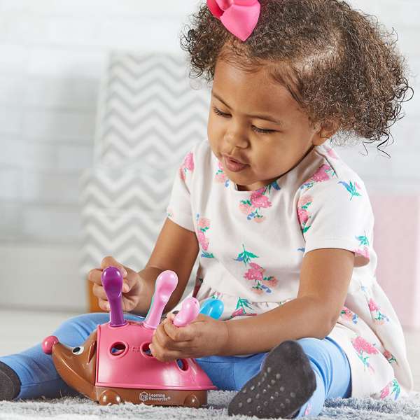 ชุดเม่นน้อยชมพูเรียนรู้สีกับการนับ, ของเล่นเสริมพัฒนาการ, ของเล่นเด็กอนุบาล, สื่อการสอนเด็กอนุบาล , ของเล่นเด็ก พร้อมส่ง