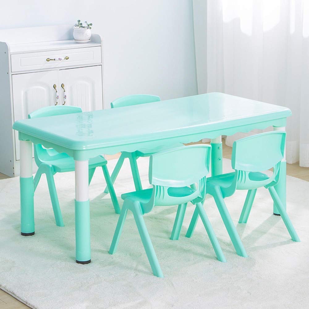 ชุดโต๊ะประถมพร้อมเก้าอี้ 6 ตัว โต๊ะสี่เหลี่ยมผืนผ้าขาพลาสติก พร้อมส่ง โต๊ะนักเรียน โต๊ะเขียนหนังสือ โต๊ะทานข้าว โต๊ะกิจกรรมพร้อมเก้าอี้เด็ก โต๊ะพลาสติก