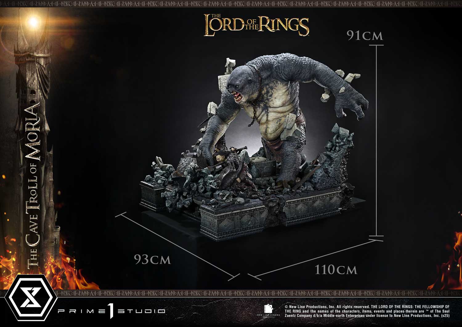 [สั่งจอง]Prime 1 Studio MLOTR-13: Cave Troll of Moria (The Lord of the Rings)