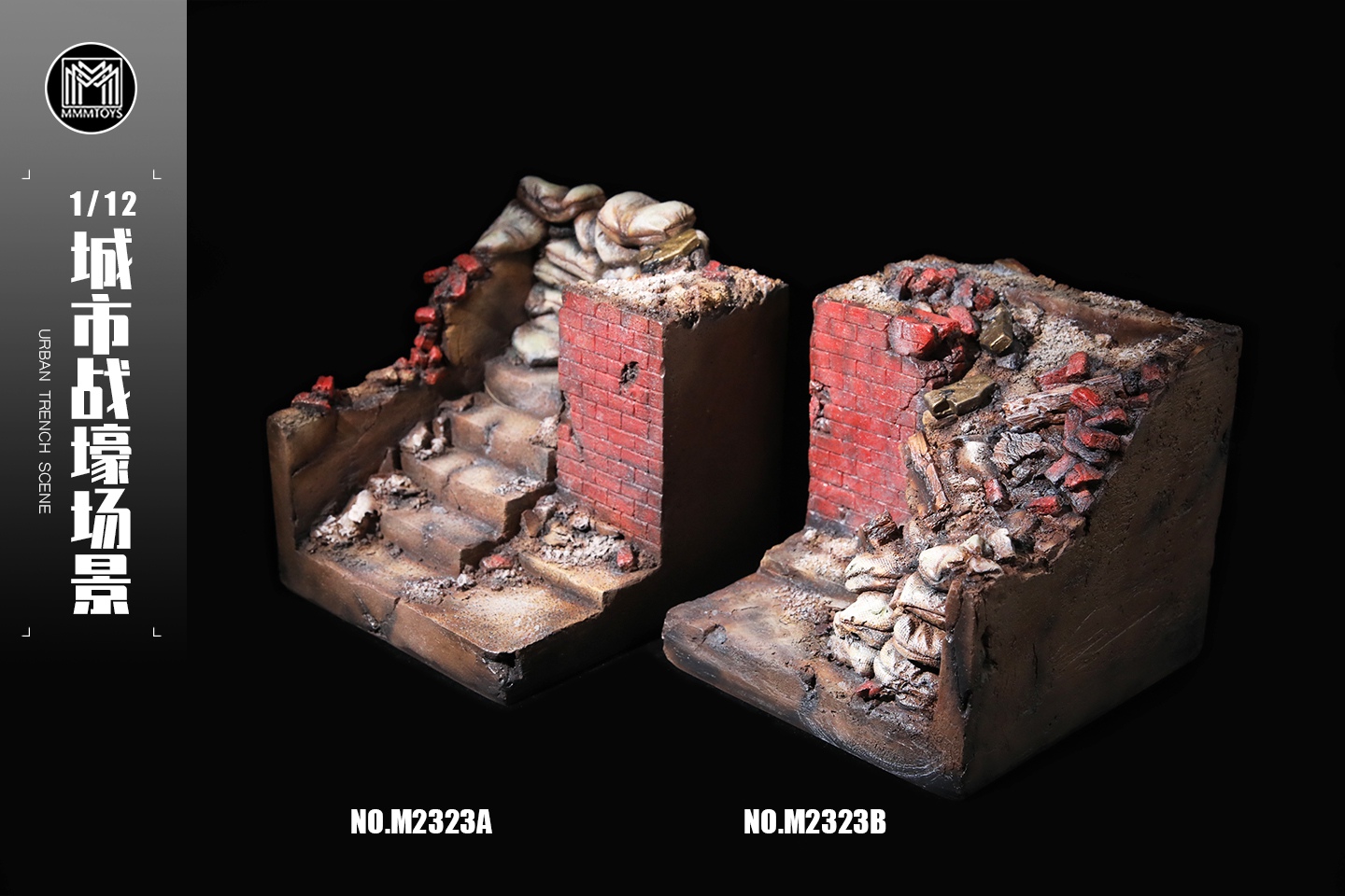 [สั่งจอง]mmmtoys 1/12 Urban Trench Scene