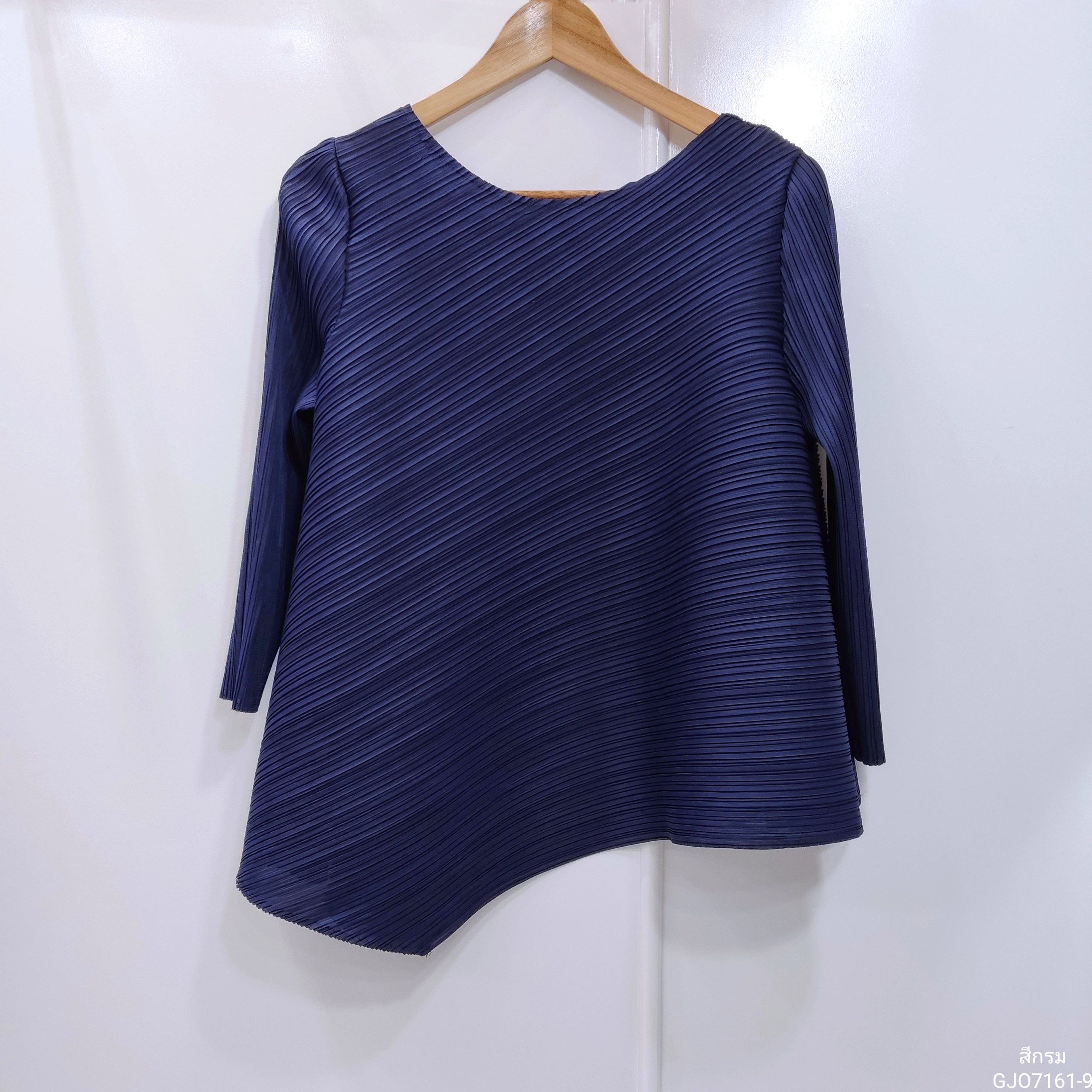 อก 38 นิ้ว 2MUAY รุ่น GJO7161 เสื้อพลีทงานคุณภาพ เสื้อผู้หญิง 13สี FREE SIZE HALF SLEEVE ASYMMETRIC PLEATED TOP