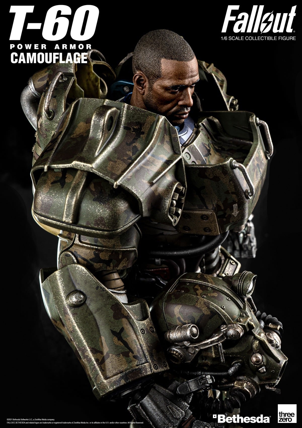 [สั่งจอง]ThreeZero 3Z0178 1/6 : Fallout - T‐60 Camouflage Power Armor