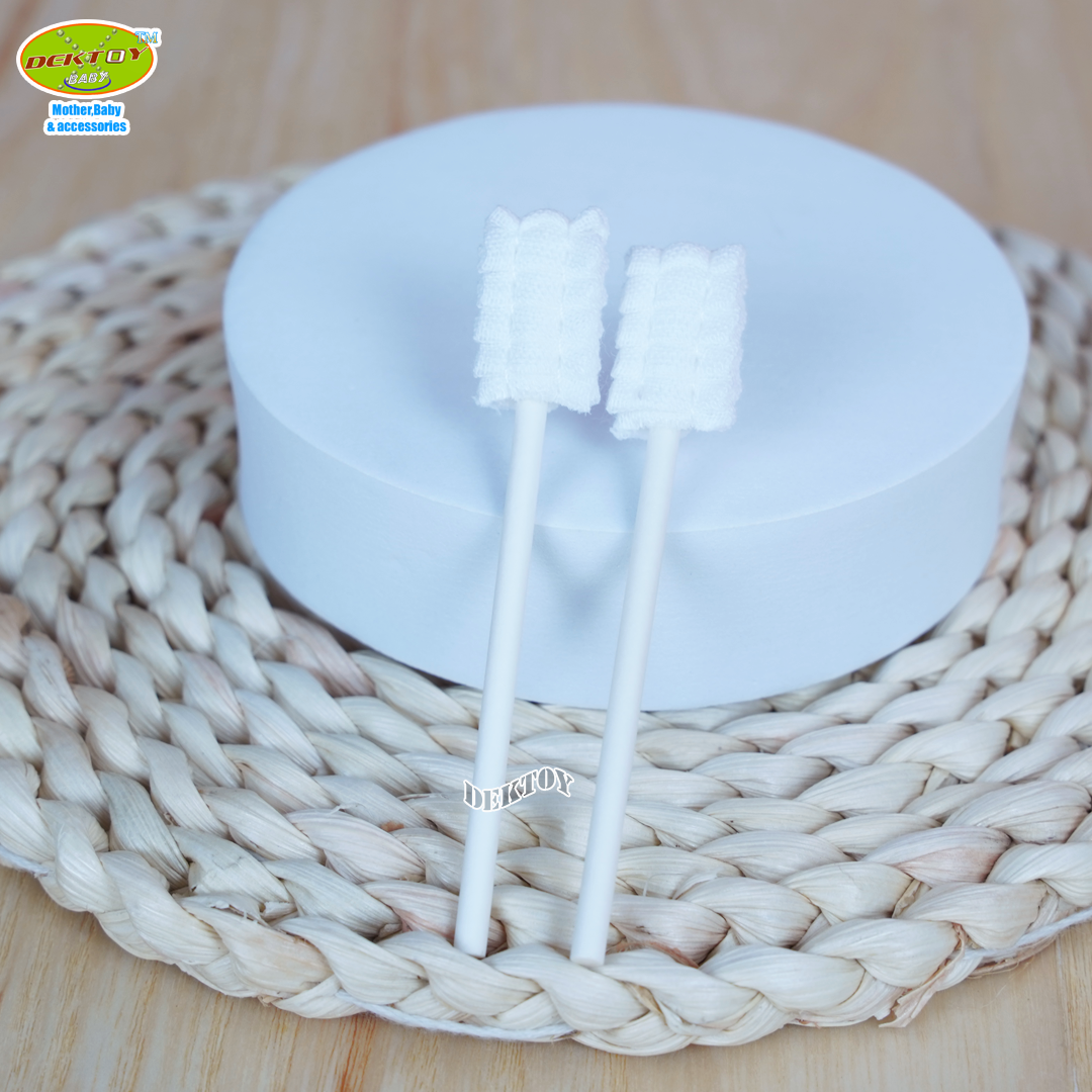 Baby moby ผ้าก๊อซ ชนิดแท่ง เบบี้ โมบี้ รุ่นหัวแบน (ชนิดเติม) 80 ชิ้น