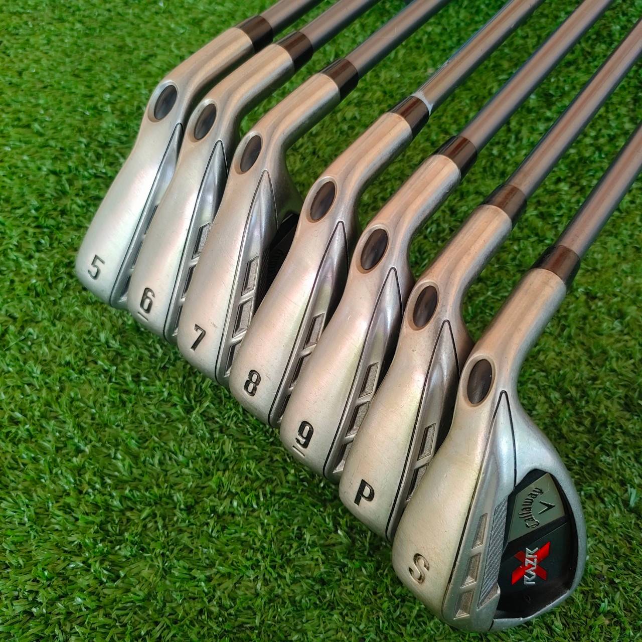 ** ไม้กอล์ฟสำหรับผู้หญิง ** ชุดเหล็ก CALLAWAY RAZR X มีเหล็ก 5-9 เเละ PW SW ก้าน CALLAWAY FLEX Women หายากมากๆ ของดีสำหรับคุณผู้หญิง หรือเด็กผู้ชายก็ใช้ได้ ไม้กอล์ฟมือสอง ของแท้ BY NakaraLuxurious