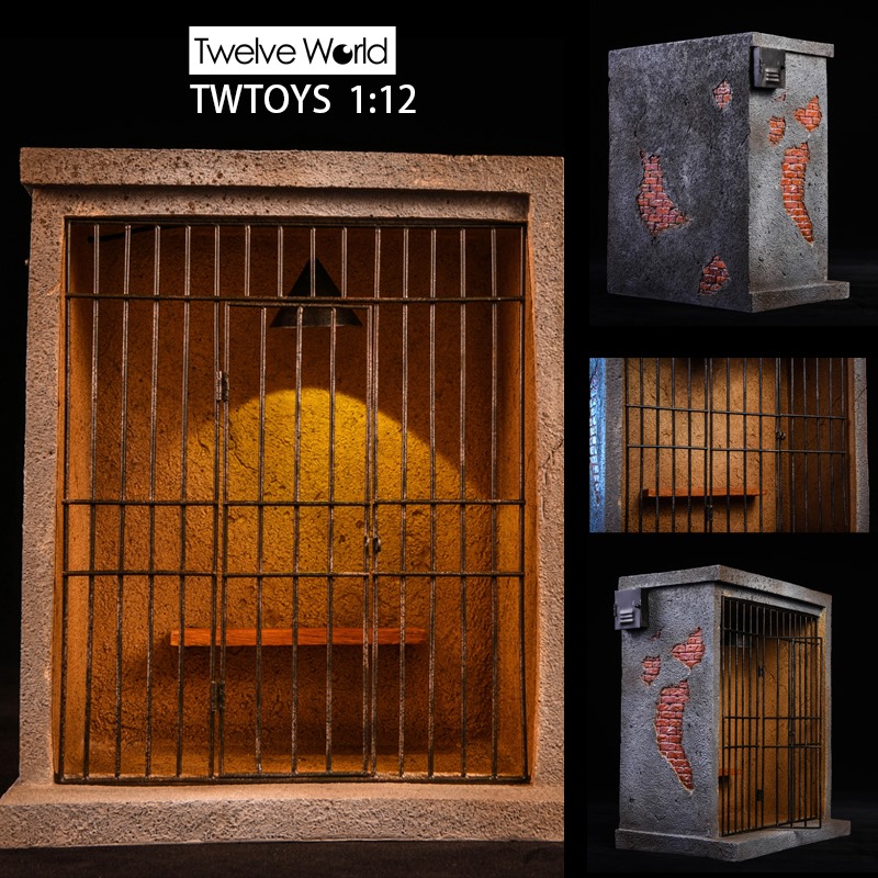 [สั่งจอง]TWTOYS TW1919 Prison Scene Lightable Metal Railing