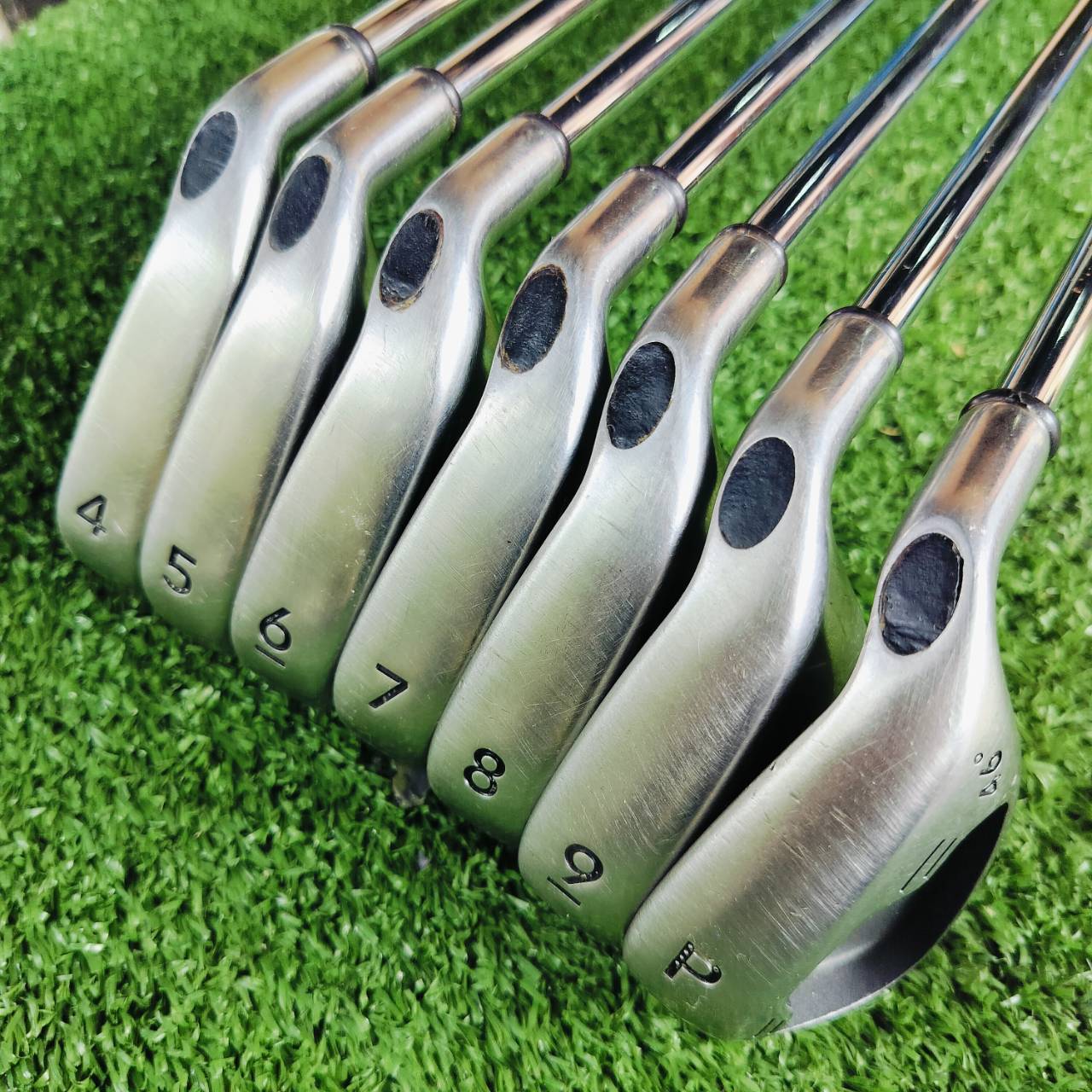 ** ชุดสุดยอดก้านโม ** ชุดเหล็ก Callaway SETTLHEAD X-16 มาพร้อมก้าน NS PRO ZEROS 7 FLEX R ก้านราคาแพงมากๆ เป็นก้านเหล็กที่เบามาก เบาสบาย เร่งสปีดได้ดี ตีง่าย และตีไกล ไม้กอล์ฟพรีเมี่ยมมือสอง ของแท้ By NakaraLuxurious