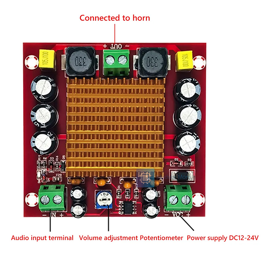 XH-M544 Mono 150W digital power amplifier board TPA3116D2 digital audio amplifier board 12-26V