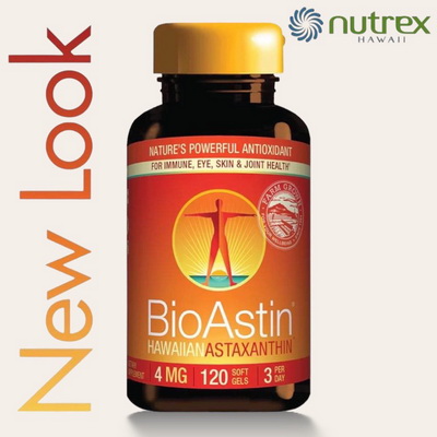 BioAstin Hawaiian Astaxanthin 4mg ขนาด 120 เม็ด สาหร่ายแดง ต้านอนุมูลอิสระ