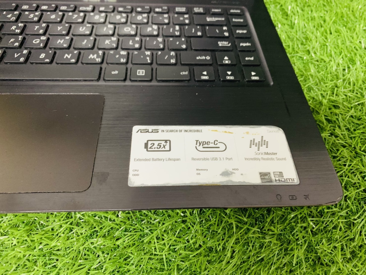 โน้ตบุ๊ค Notebook ASUS K456U - 14 inch จอมีรอยทับคีย์บอร์ด เครื่องถลอก ช่องแลนเสีย