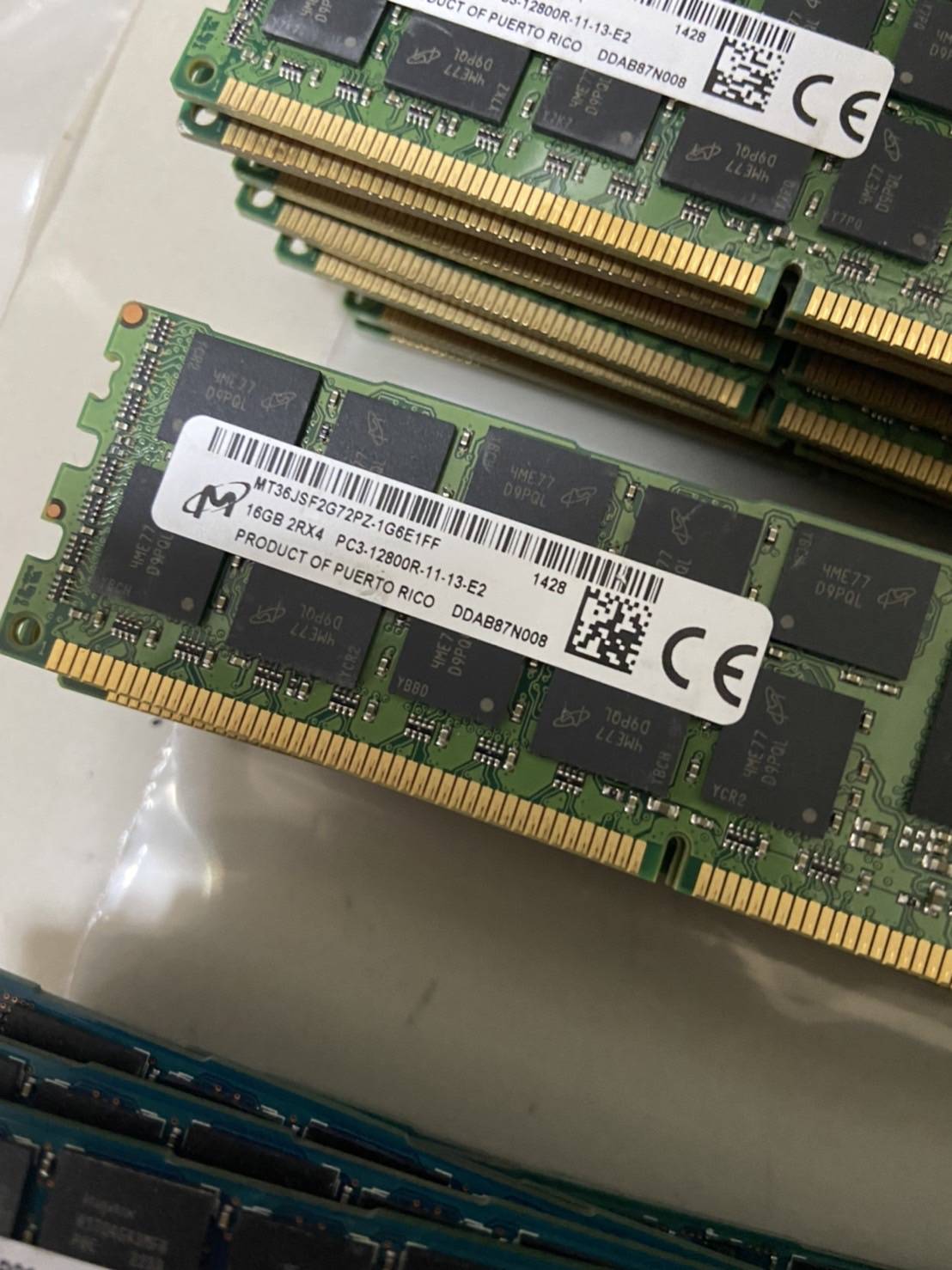 แรม Ram ECC 16GB 2Rx4 PC3-12800R - DDR3 1600Mhz Ecc