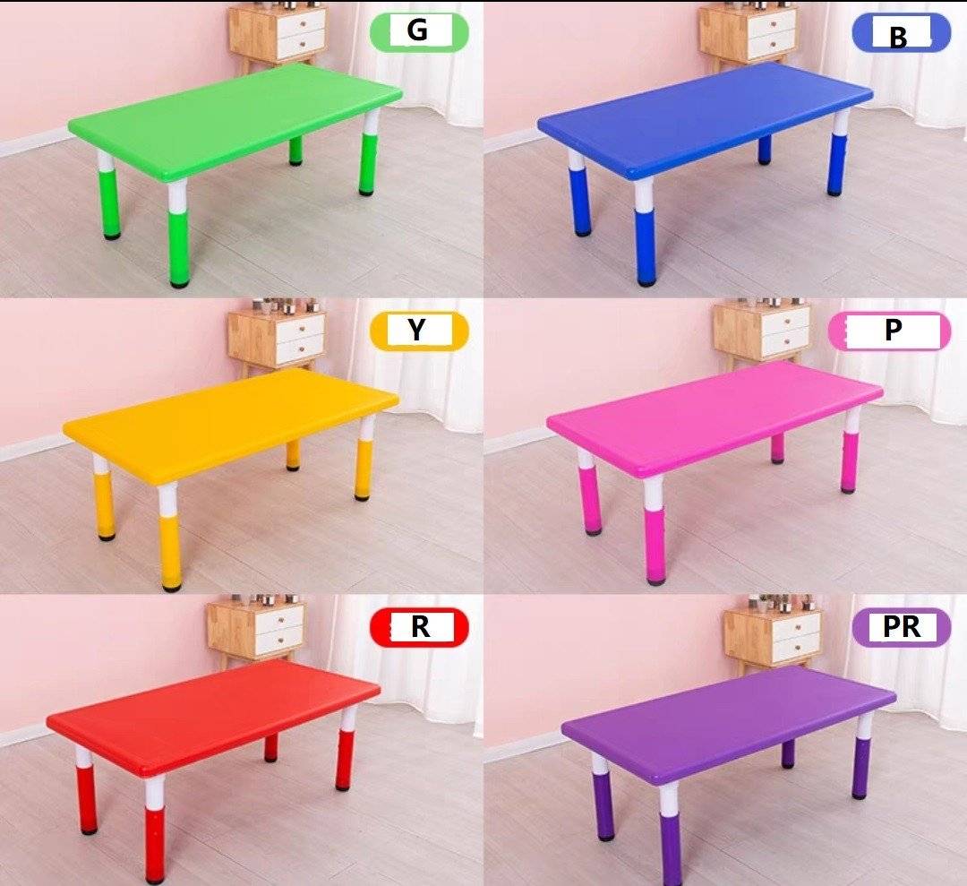 ชุดโต๊ะประถมพร้อมเก้าอี้ 6 ตัว โต๊ะสี่เหลี่ยมผืนผ้าขาพลาสติก พร้อมส่ง โต๊ะนักเรียน โต๊ะเขียนหนังสือ โต๊ะทานข้าว โต๊ะกิจกรรมพร้อมเก้าอี้เด็ก โต๊ะพลาสติก
