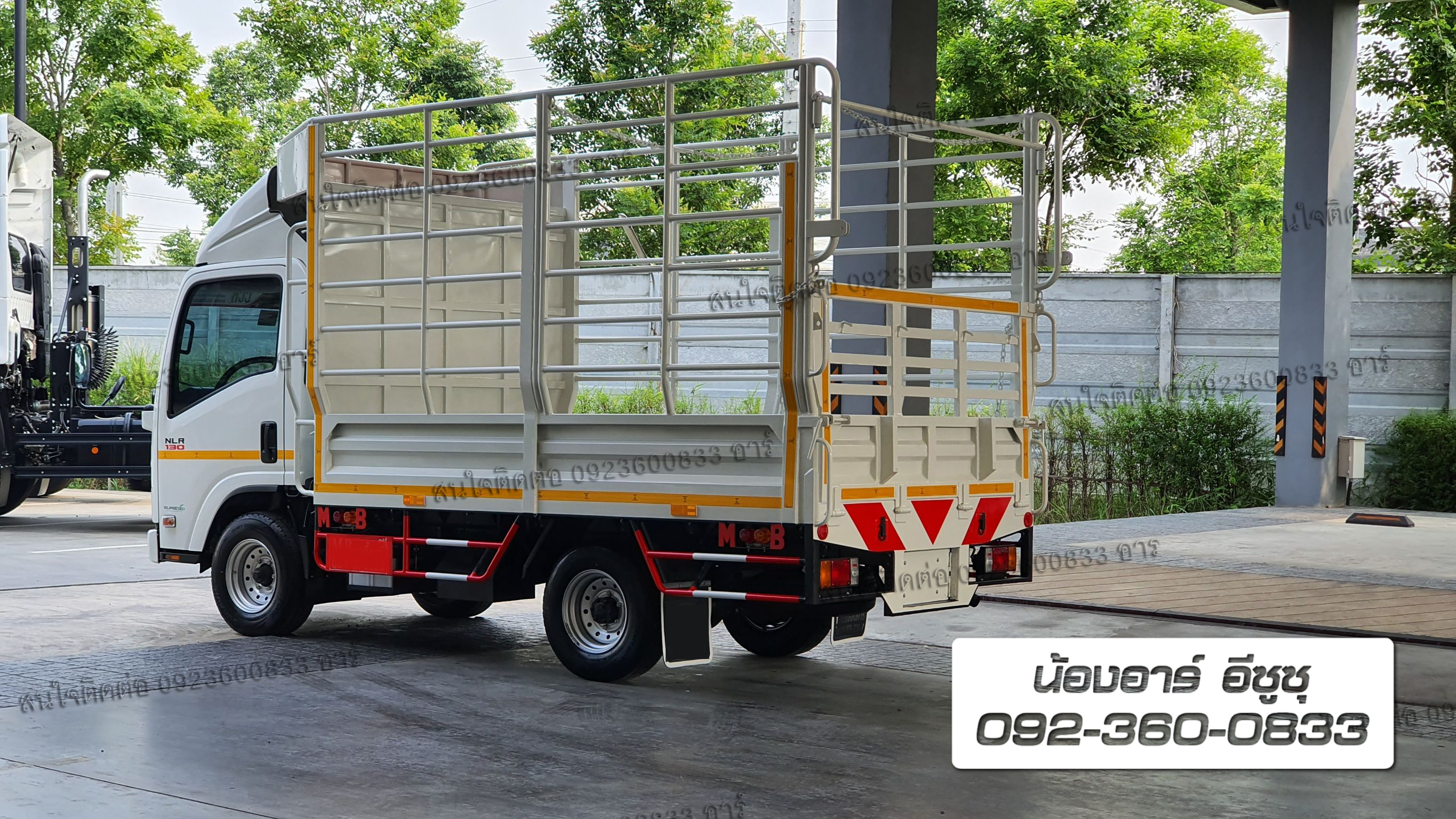 4 ล้อ ISUZU NLR130 แรงม้า คอกสูงเหล็กกลม