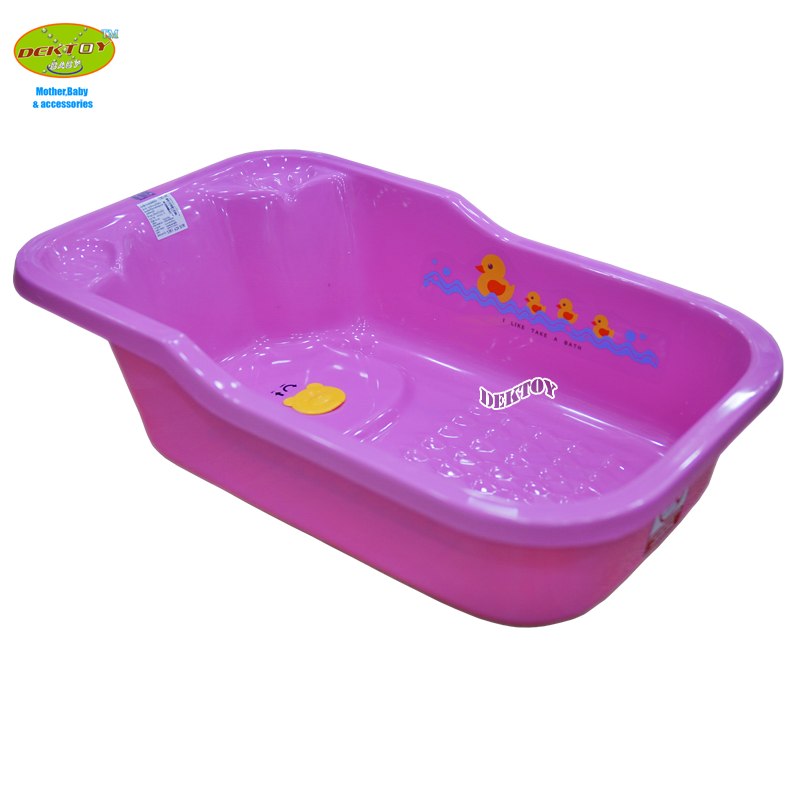 FIN BABIES PLUS อ่างอาบน้ำเด็กขนาดใหญ่พลาสติกอย่างดีทนทาน มีรูระบายน้ำ USE-A9C