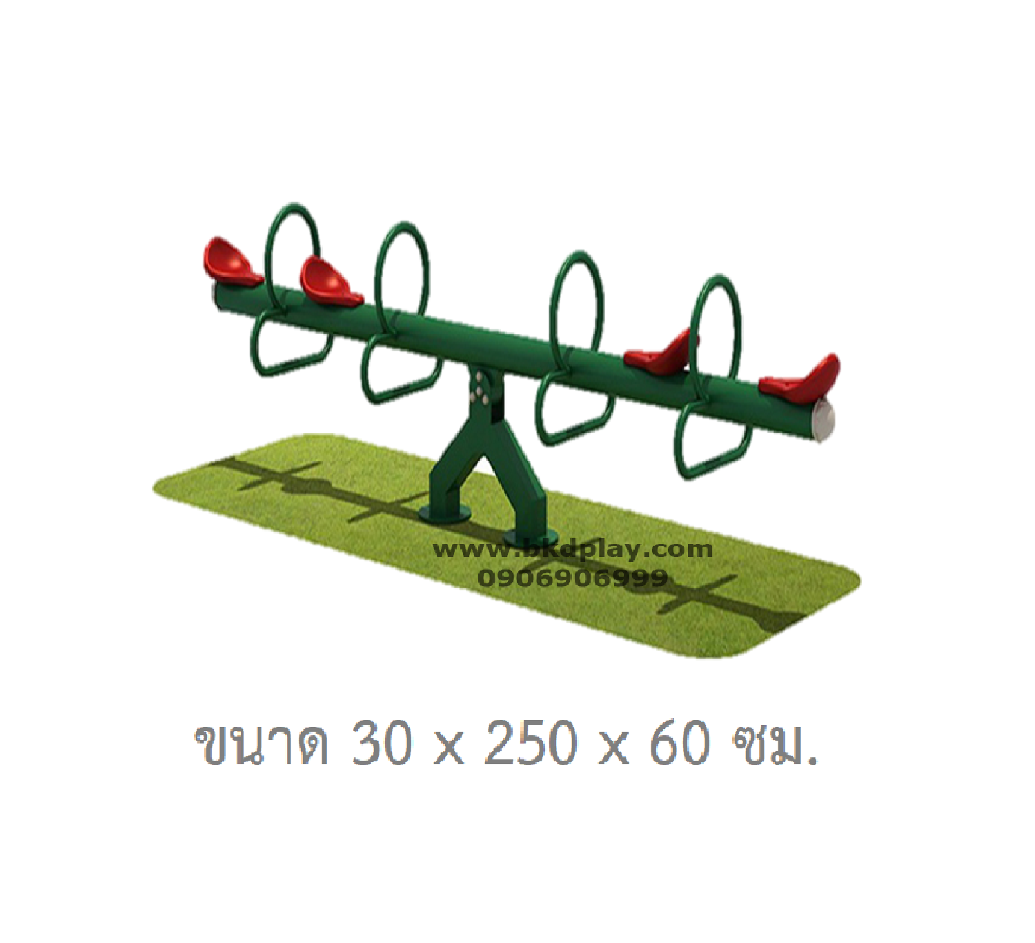 เครื่องเล่นสนาม กลางแจ้ง เหล็ก,คานกระดก 4 ที่ แบบ STANDALONE Outdoor Playground, ราคาโรงงาน สินค้าสั่งผลิต 10-20 วัน
