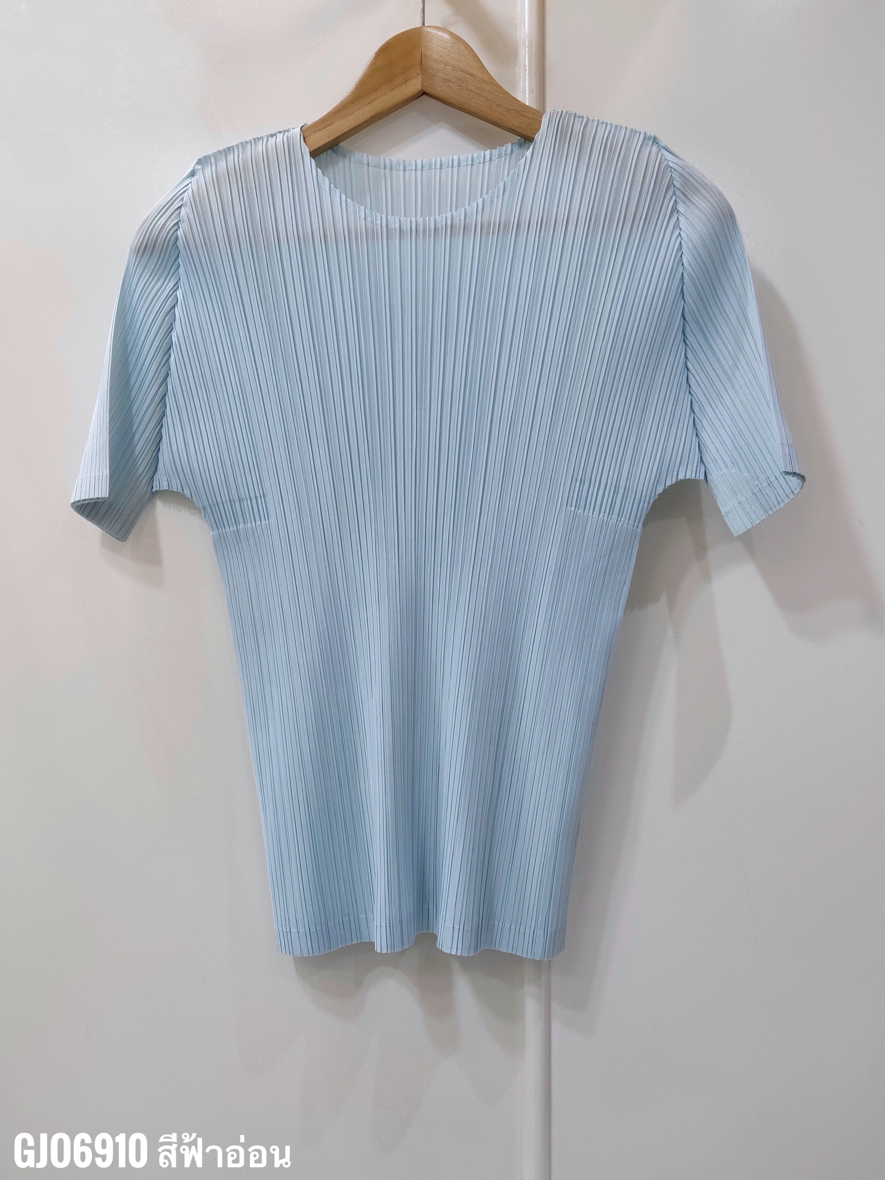 เพิ่มสีใหม่!! 2MUAY BASIC GJO6910 เสื้อพลีทคุณภาพ SHORT SLEEVE PLEATED TOP 14 สี FREE SIZE