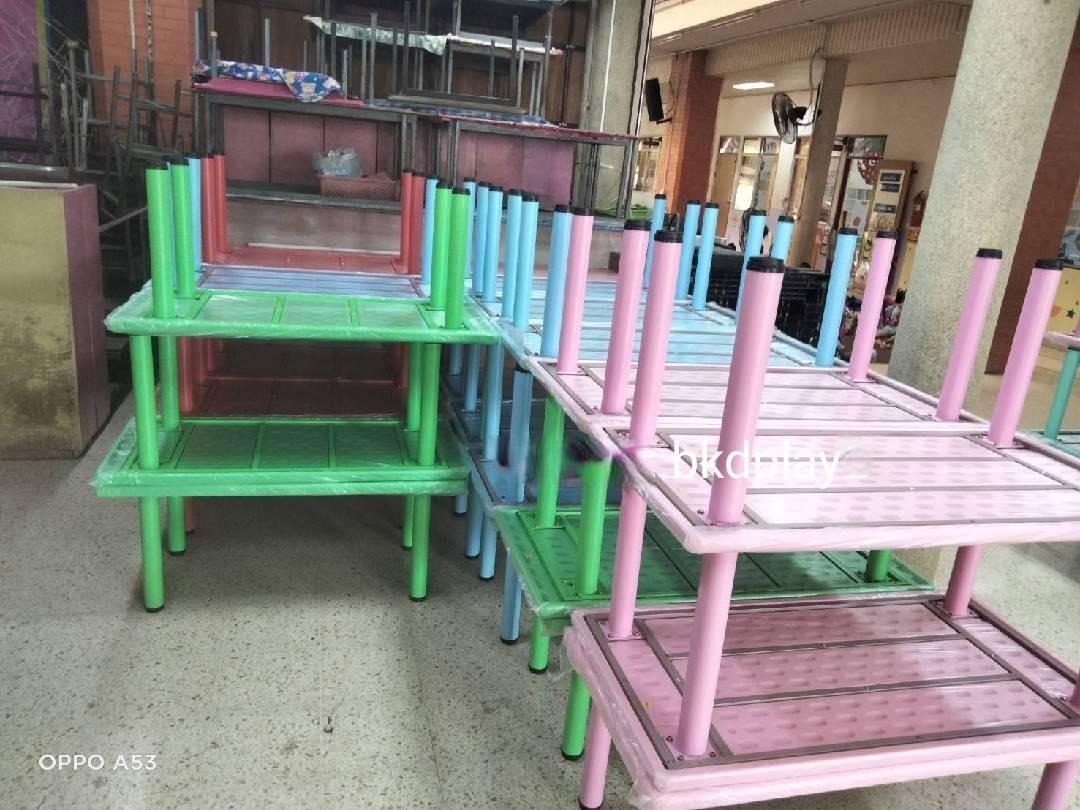 ชุดโต๊ะสี่เหลี่ยมผืนผ้าพร้อมเก้าอี้6ตัว ,โต๊ะนักเรียน ขาเหล็ก,ชุดโต๊ะพร้อมเก้าอี้, ปรับระดับได้พร้อมส่ง สำหรับเด็ก อนุบาล โรงเรียน เนอสเซอรี่ ศูนย์พัฒนาเด็กเล็ก