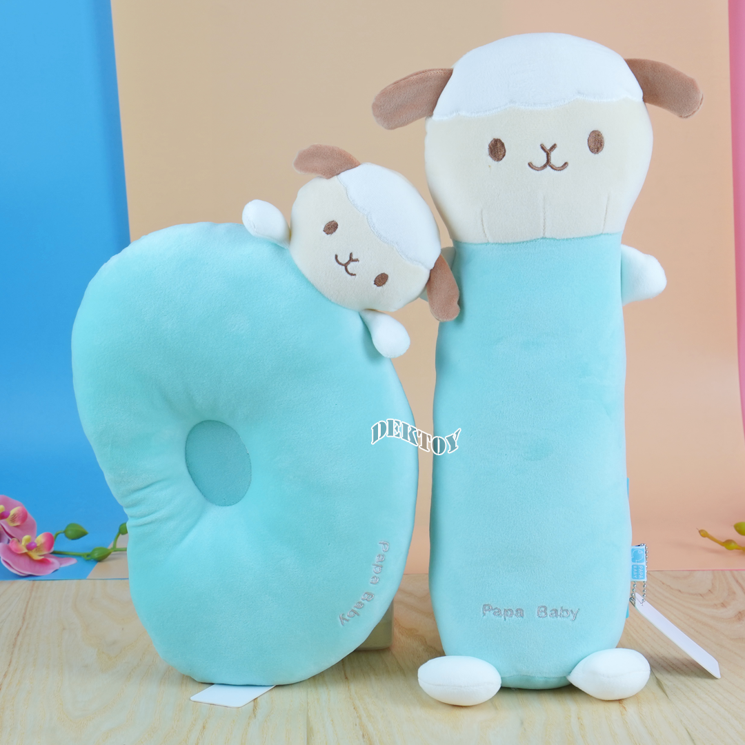 PAPA BABY หมอนหนุน+หมอนข้างเด็ก รุ่น PLWD741-744 ผ้าสเปนเดก นุ่มมาก เบาสบาย