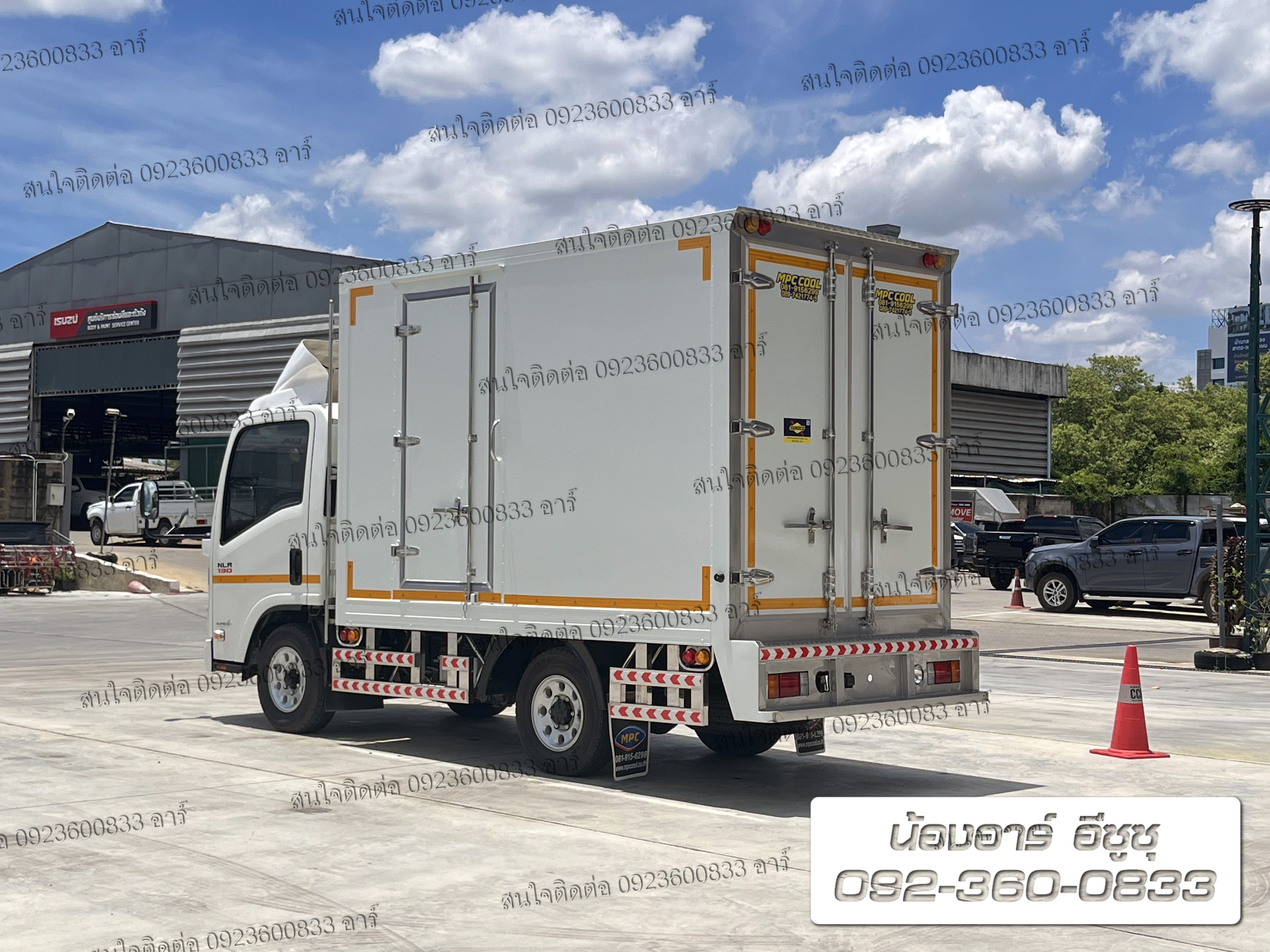 4 ล้อ ISUZU NLR130 แรงม้า พร้อมตู้บรรทุก3ประตู (ตู้เก็บอุณหภูมิ ติดแอร์ -18 ํ)