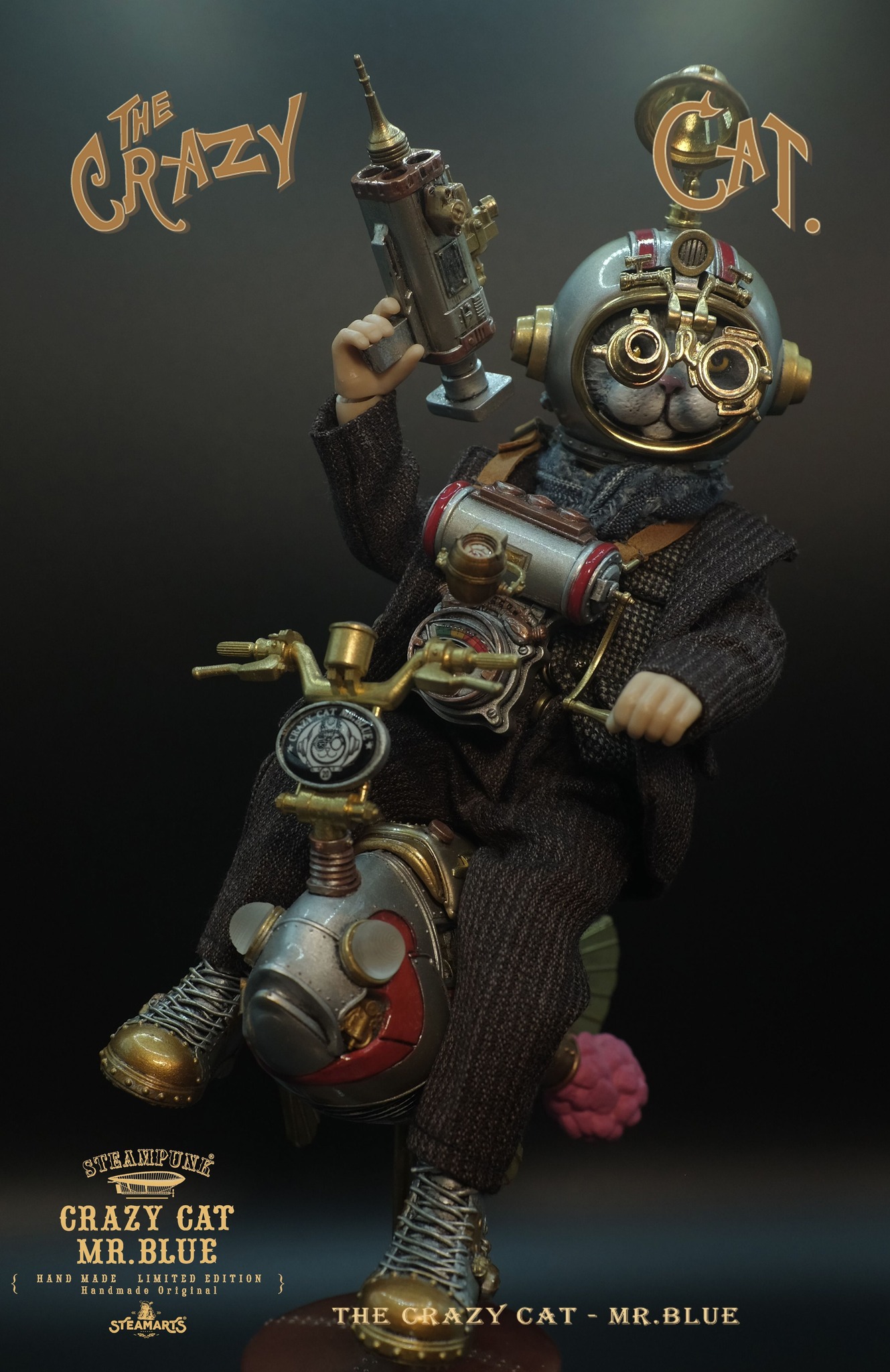 [สั่งจอง] STEAMARTS SA2024Q1201 1/6 : Steampunk Crazy Cat Mr.Blue Child Body