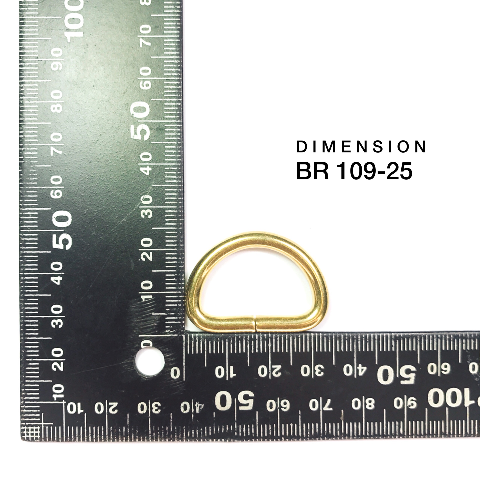 BR109 ห่วงตัวดีชนิดลวด ห่วงทองเหลือง ห่วงกระเป๋า ห่วง D *ราคาต่อชิ้น*อะไหล่กระเป๋า