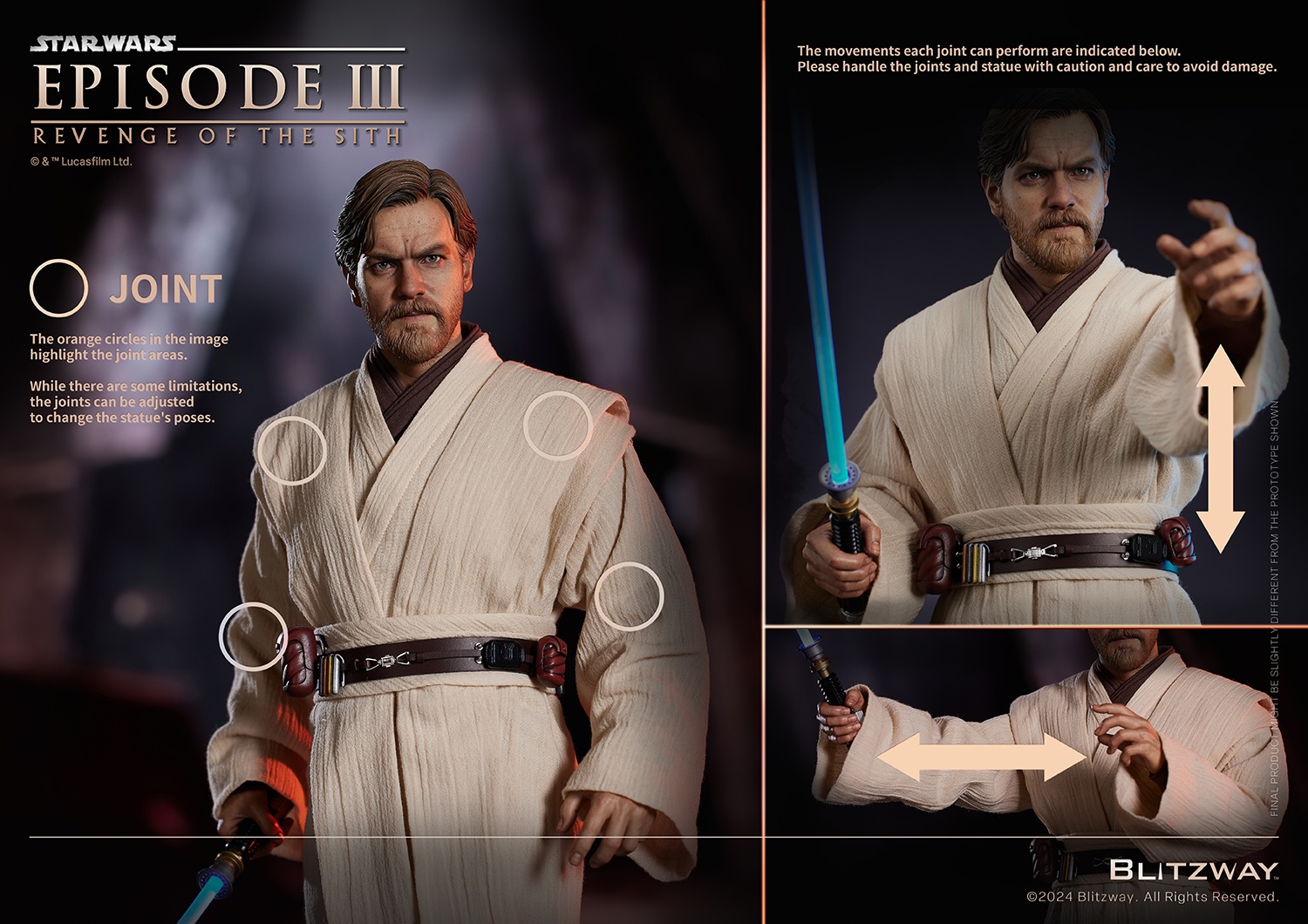 [สั่งจอง] BLITZWAY BW-SS-22902 1/4 : OBI-WAN KENOBI (ผมปั้น)
